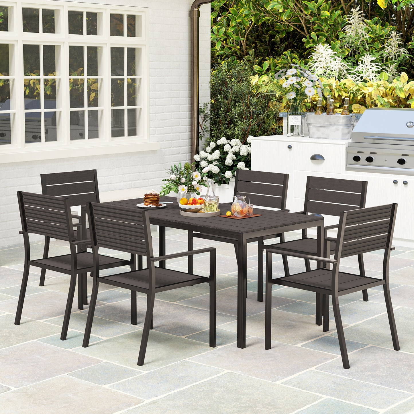 Seven-Piece Outdoor Dining Set