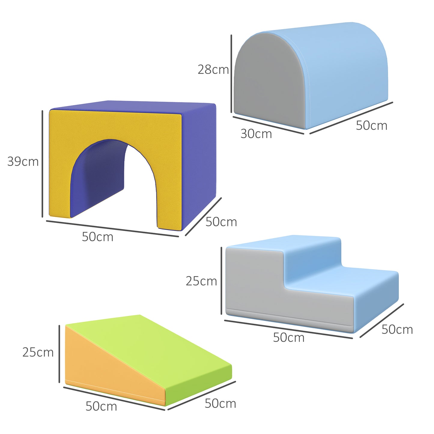 4-Piece Soft Play Set for Toddlers