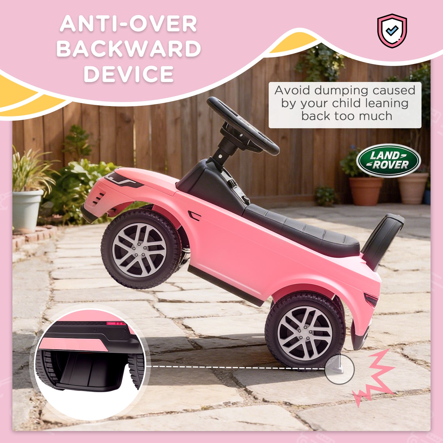 Land Rover Licensed Toddler Ride on Car with Horn, Engine Sounds
