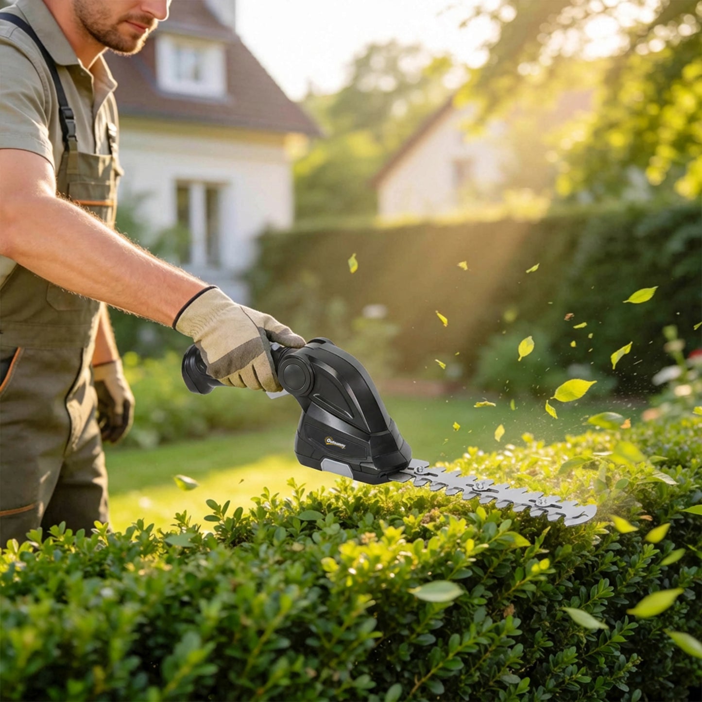 2-in-1 Cordless Hedge Trimmer & Grass Shear
