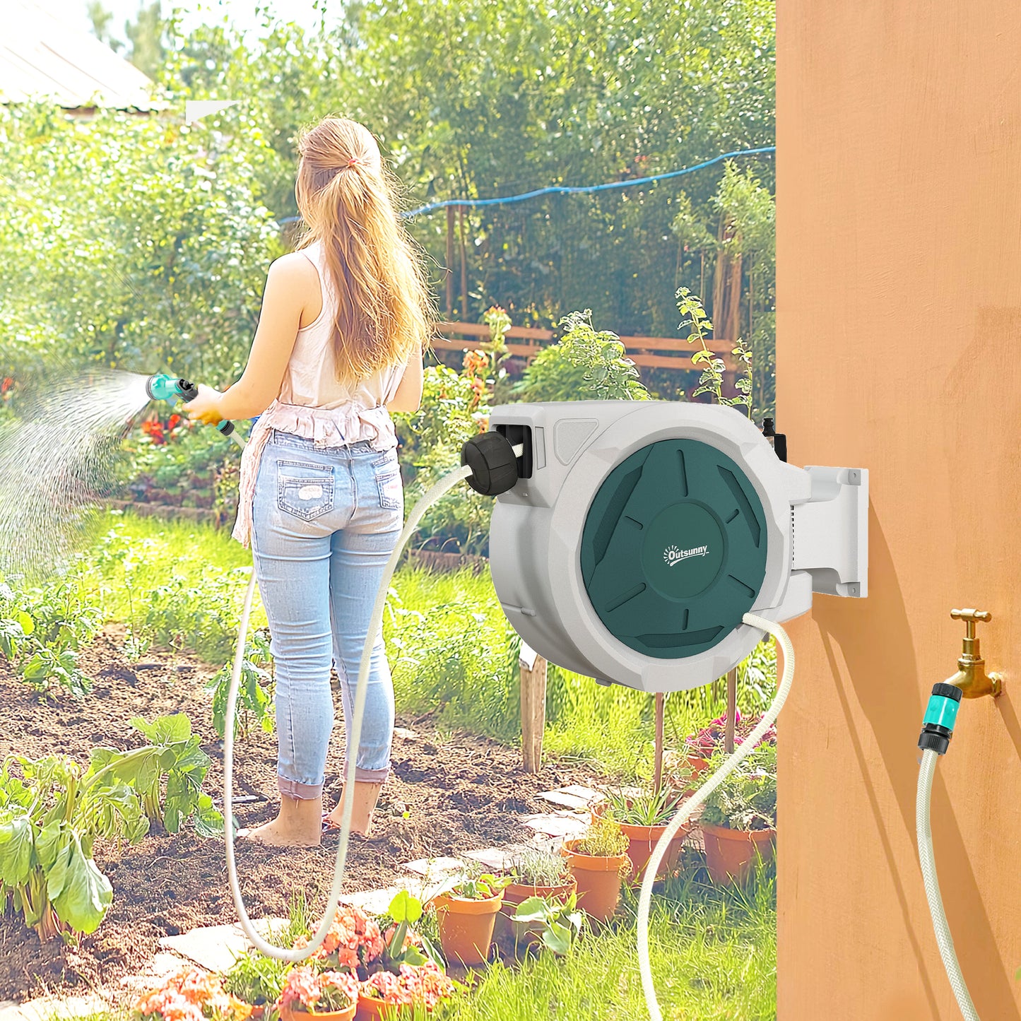 Retractable Hose Reel Wall Mounted