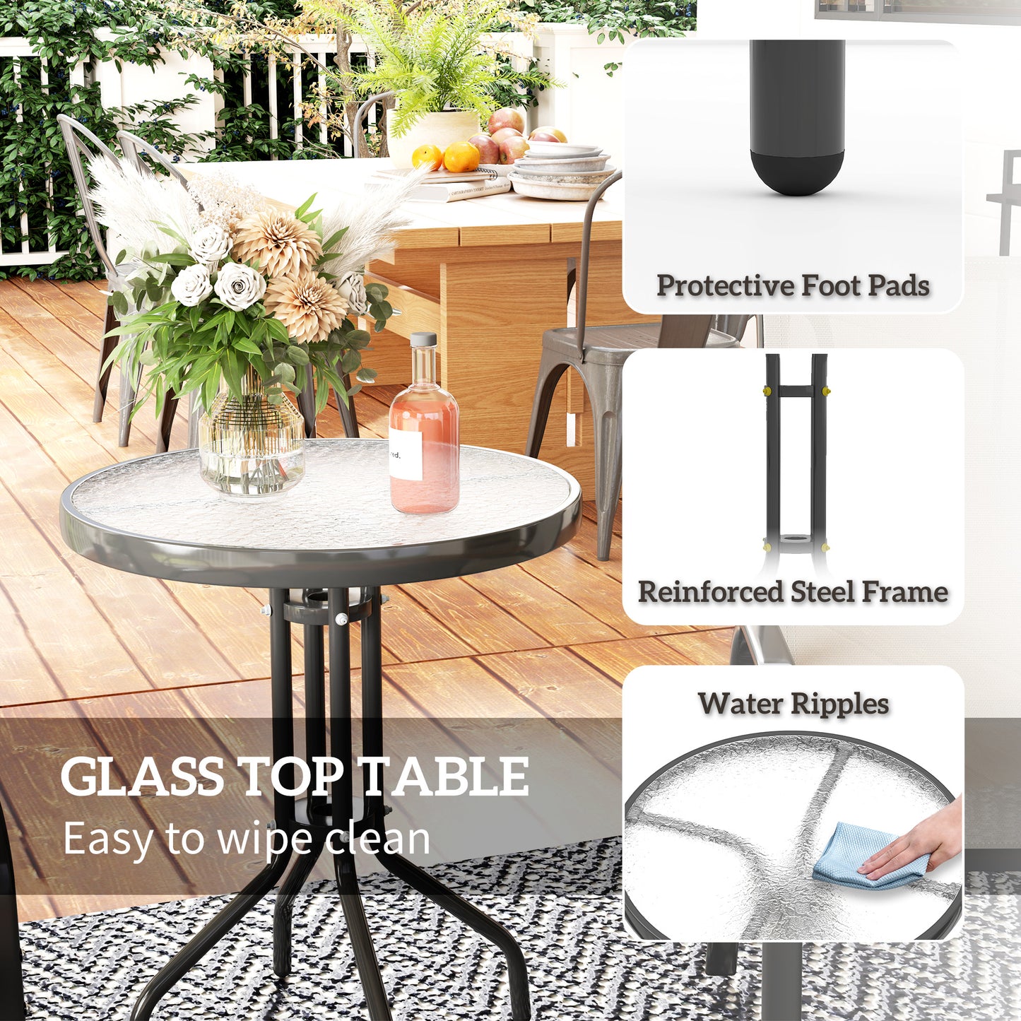Three-Piece Outdoor Garden Set