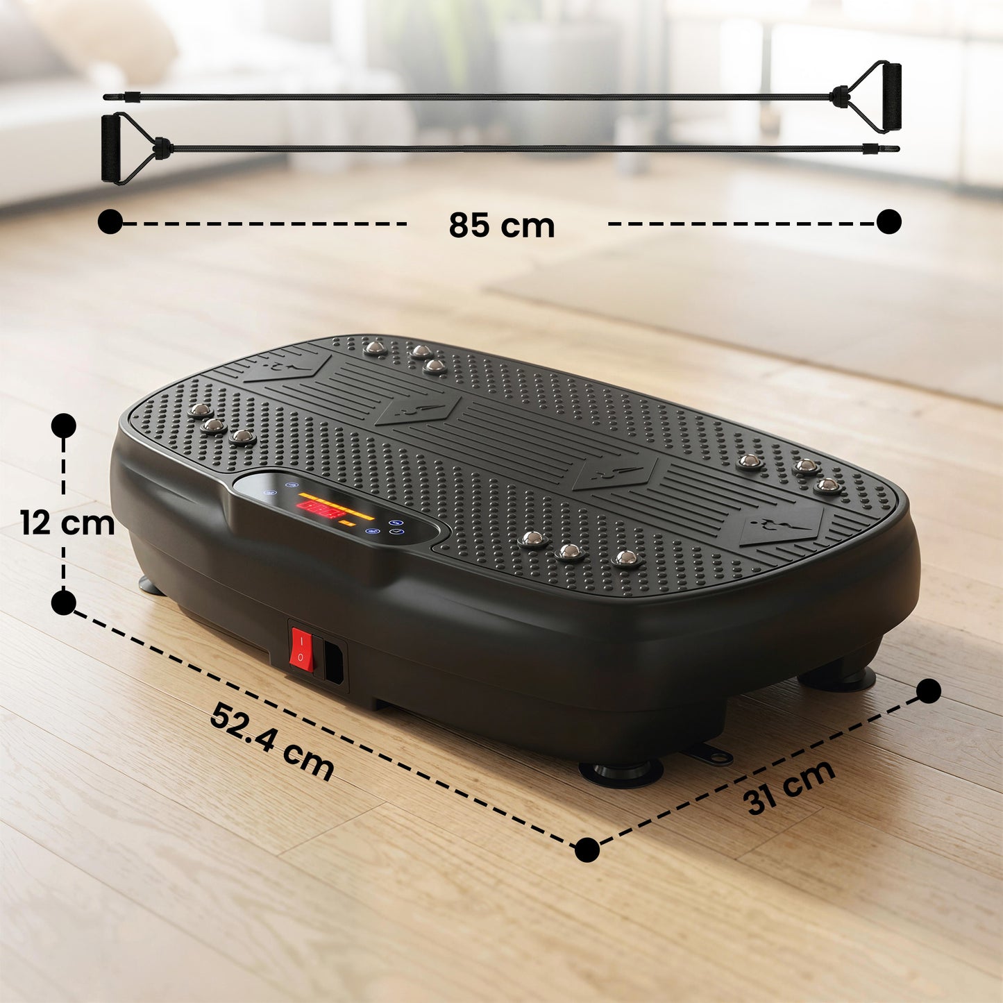 Vibration Plate Exercise Machine with 120 Speed Levels, 5 Programs