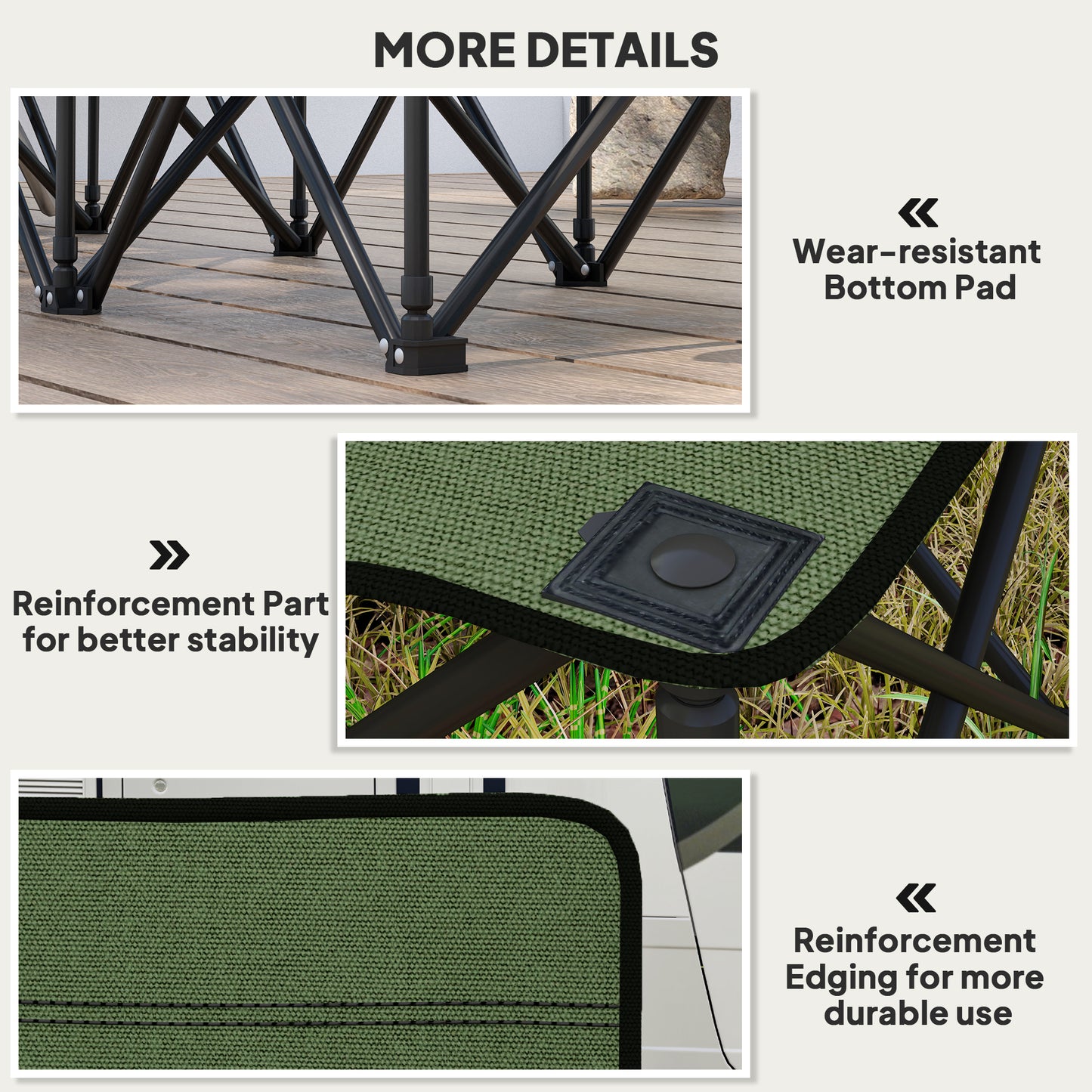 6 Seater Folding Camping Chair with Cup Holder & Carry Bag