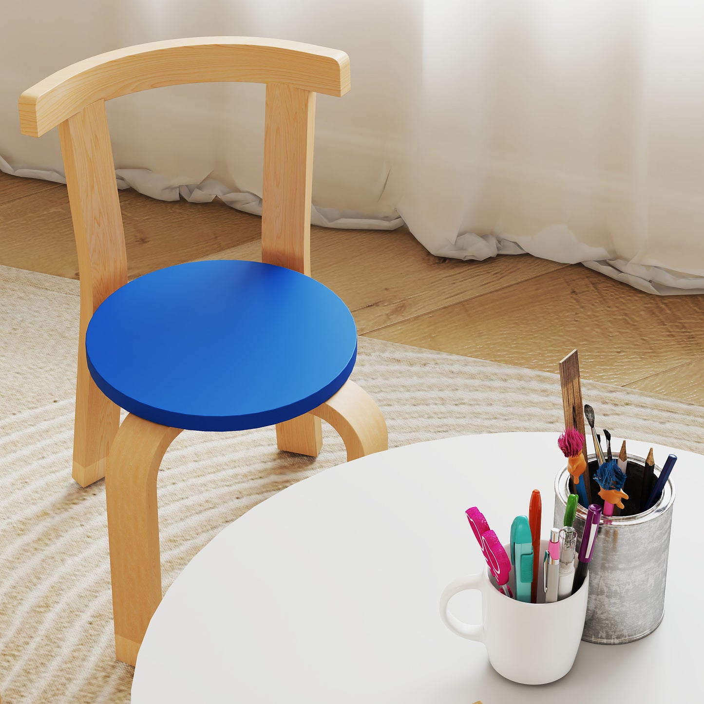 5 Piece Kids Table and Chairs Set