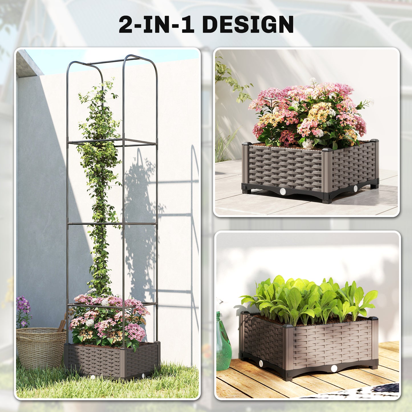 Raised Garden Bed with Trellis (5)