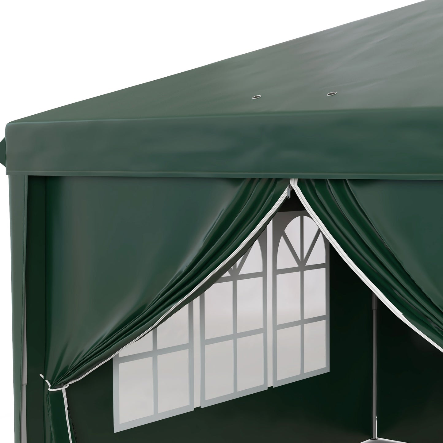 3 x 6m Pop-Up Gazebo, with Curtain Walls and Windows
