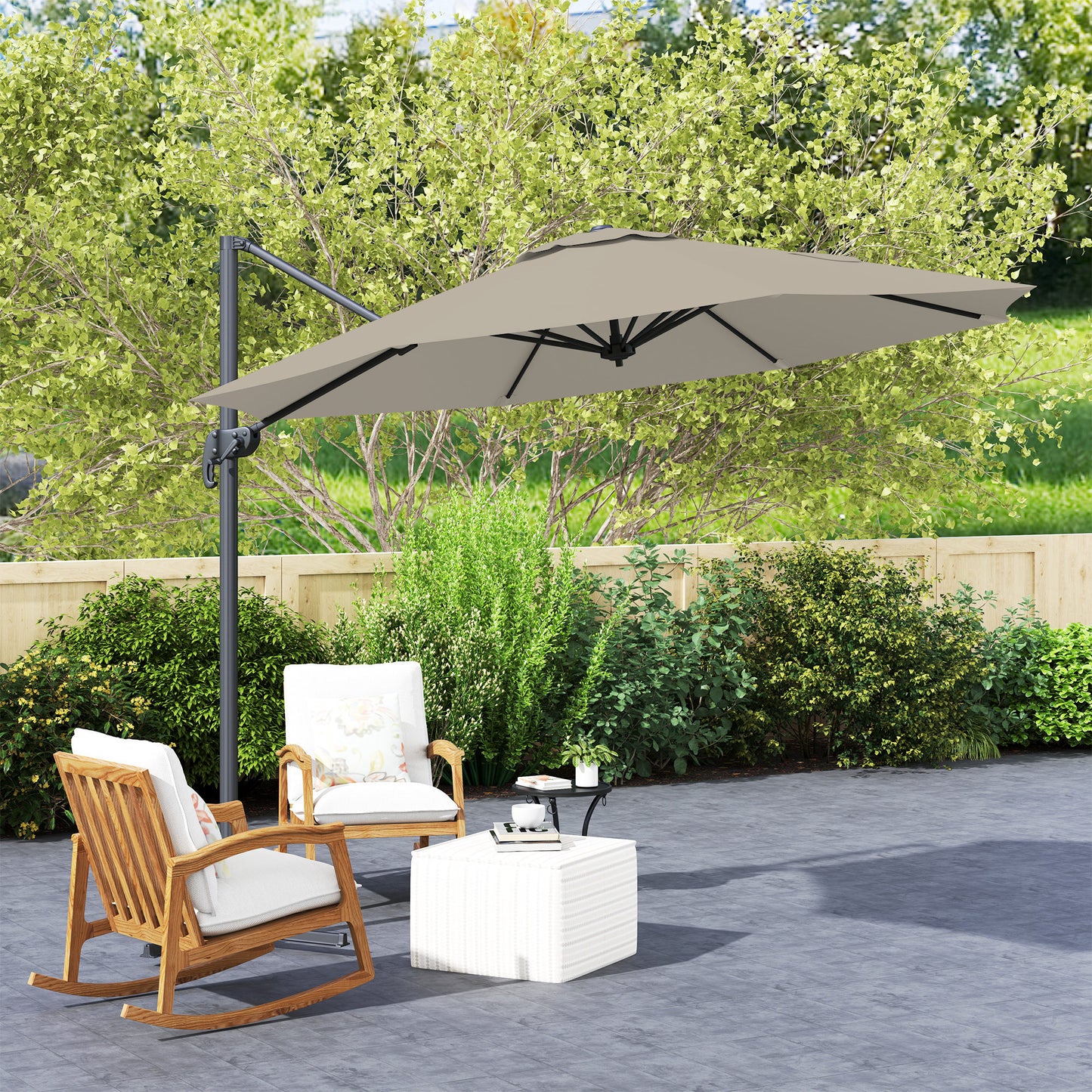 3 m Five-Angle Cantilever Parasol