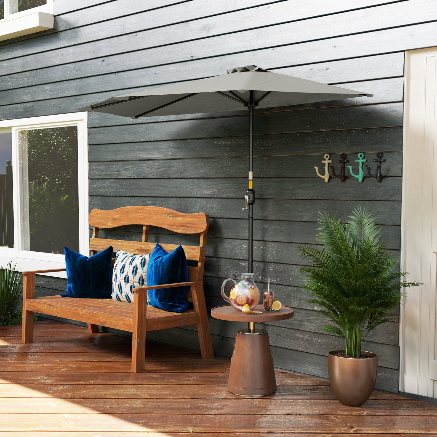 Half Round Parasol Umbrella