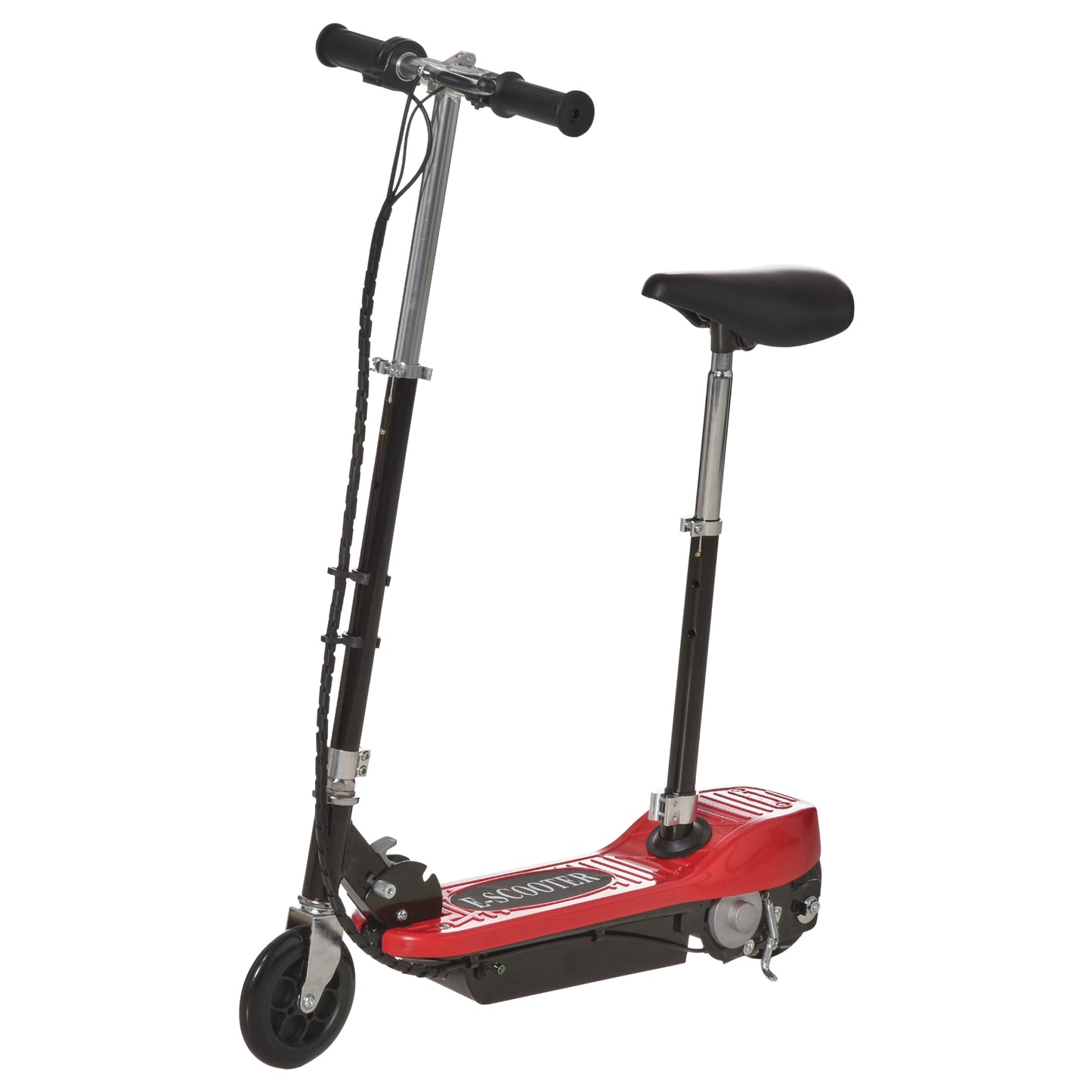 Powered Electric Scooter Ride-On, with Brakes, Adjustable Seat