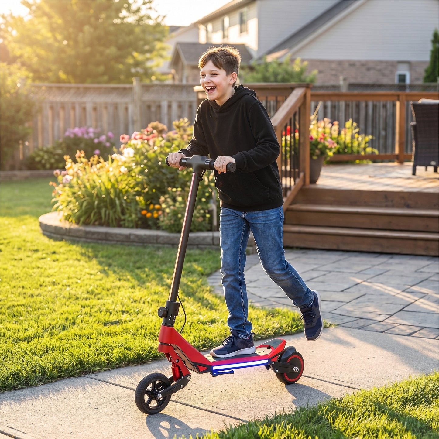 Electric Scooter for Kids, Foldable E Scooter for Age Age 6+