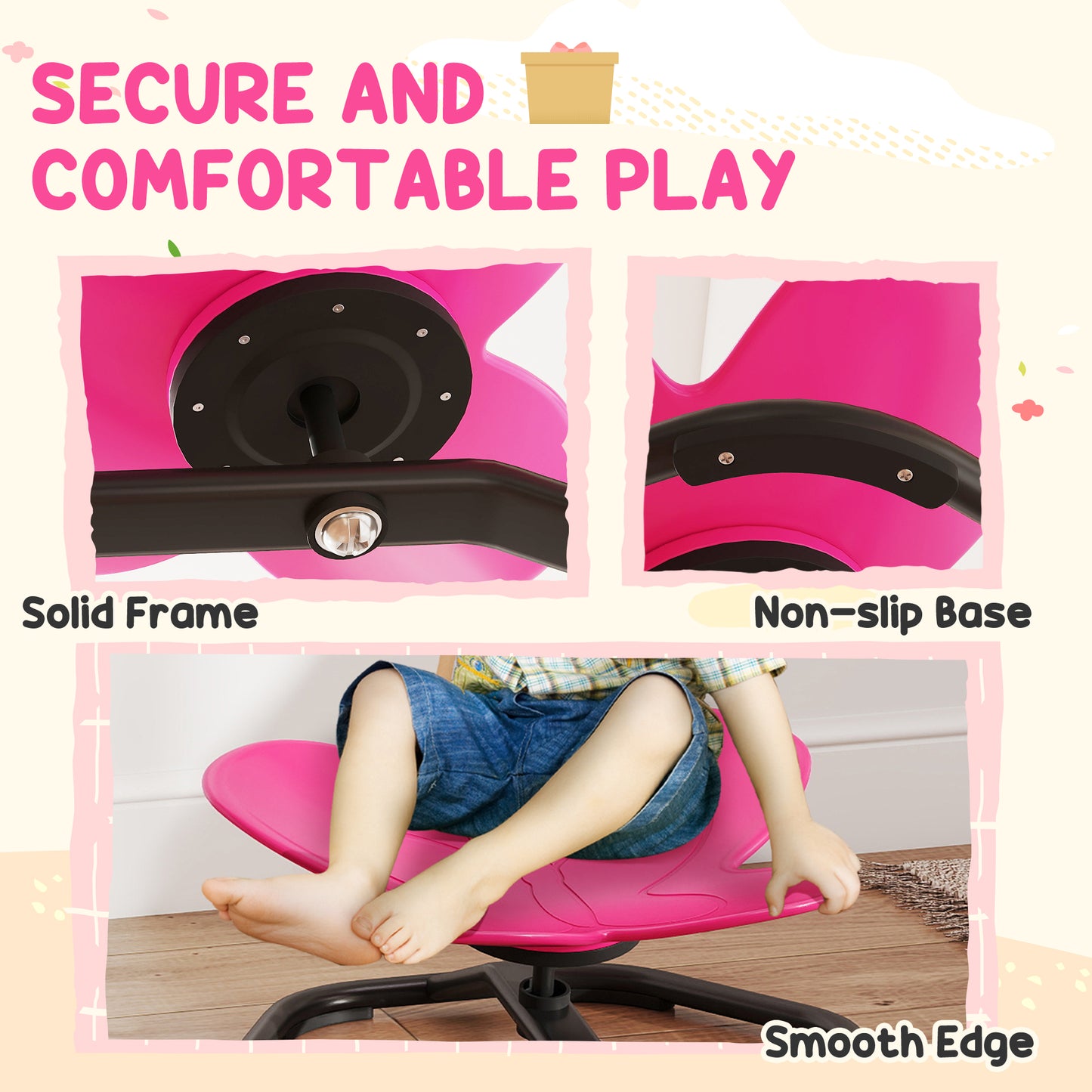 Butterfly-Shaped-kids Swivel Chair