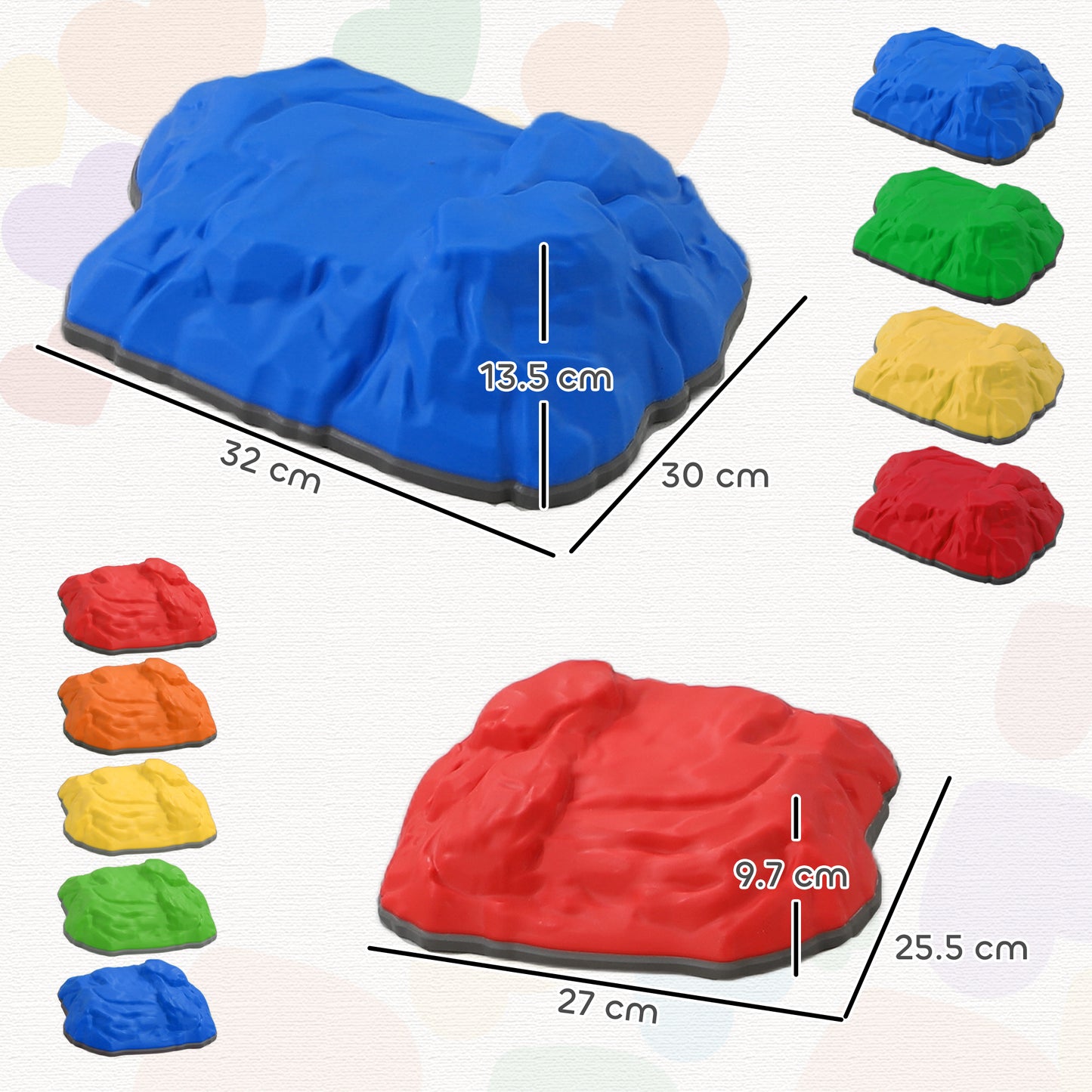 Balance Stepping Stones for Kids with Non-Slip Bottom