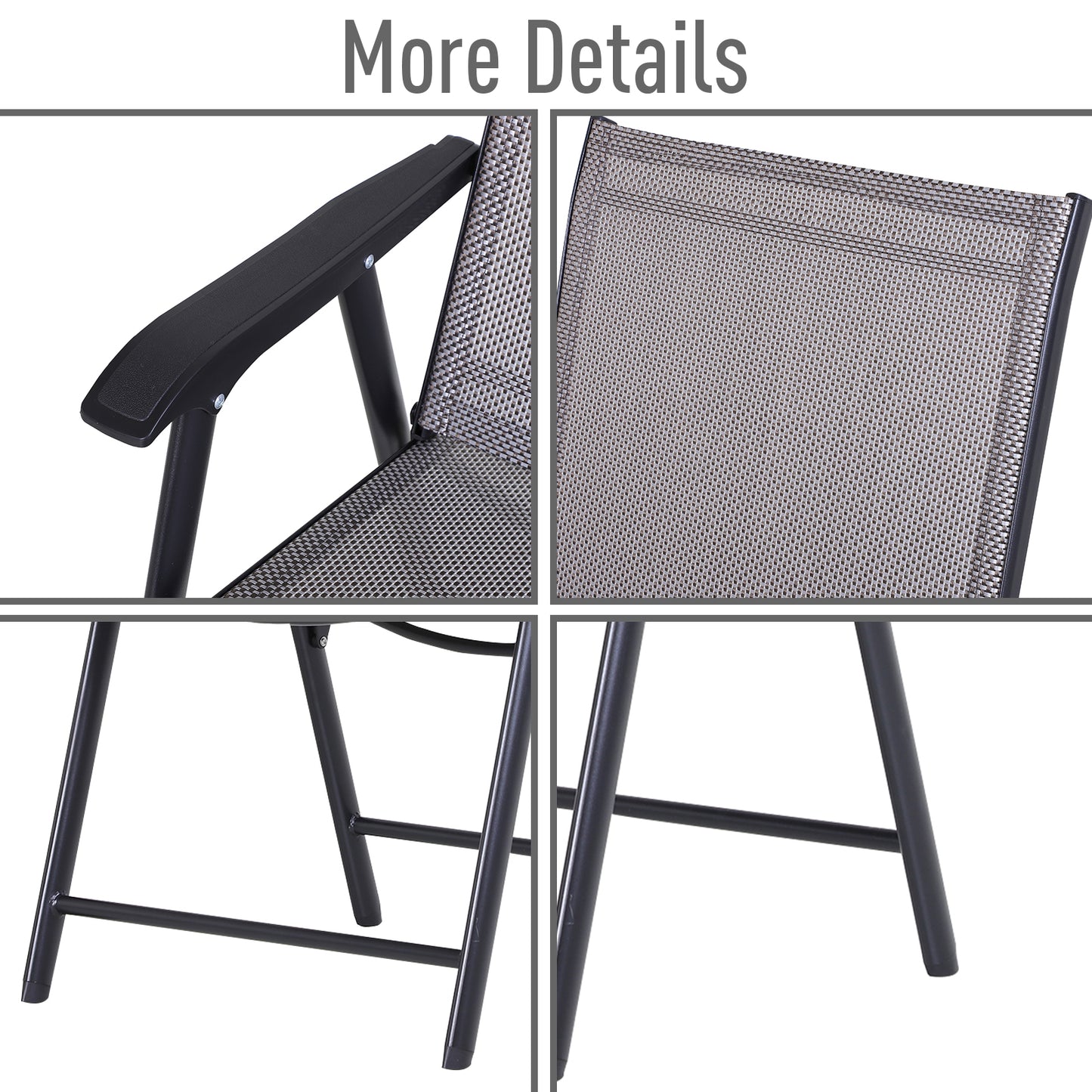 Set of Six Folding Garden Chairs
