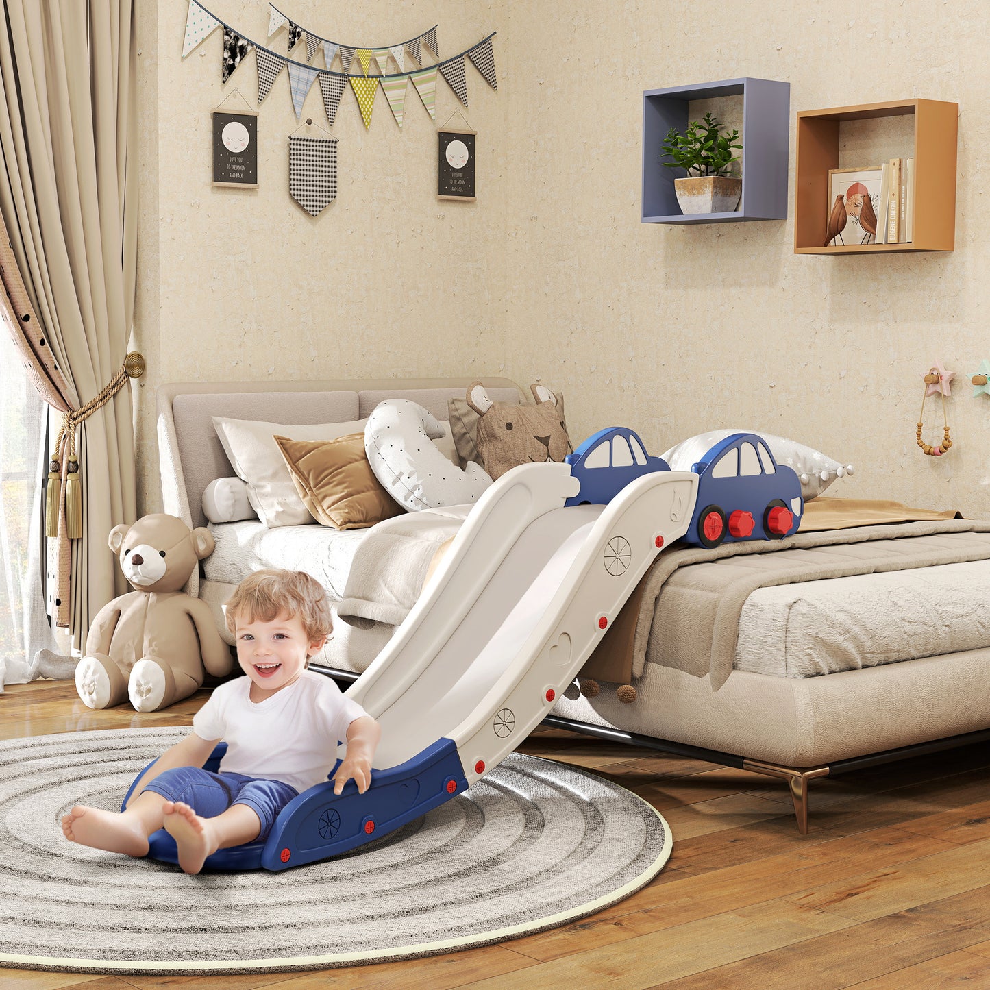 Kids Slide for Bed, Sofa, with Extended Length