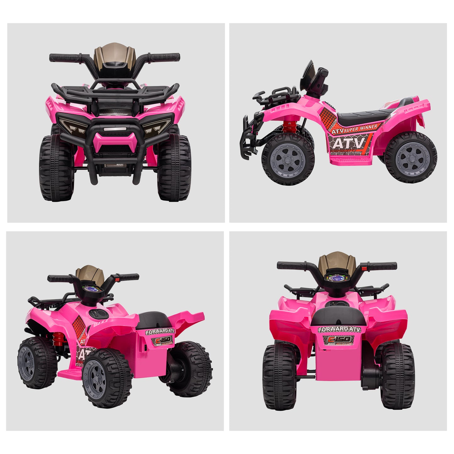 6V Kids Electric Ride on Car Toddlers Quad Bike All Terrain Vehicle