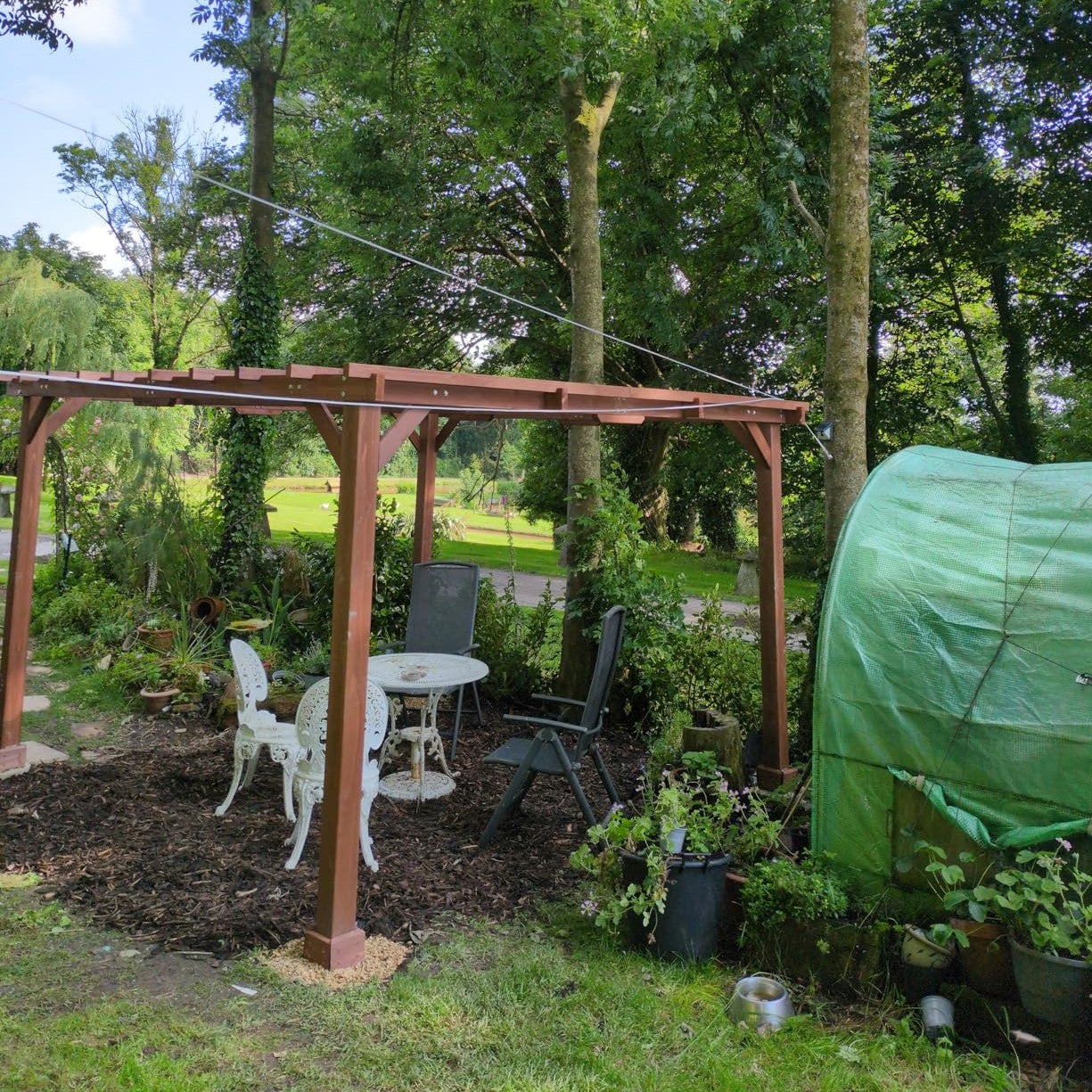 3.3 x 3.3 m Wooden Pergola Kit