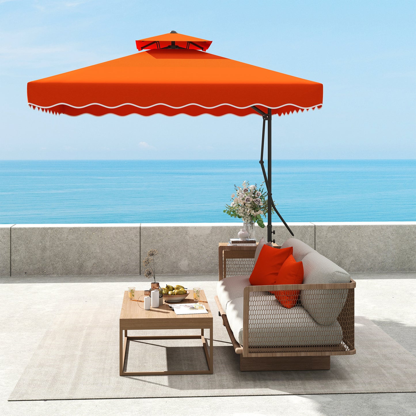 2.5m Cantilever Parasol with Easy Lever