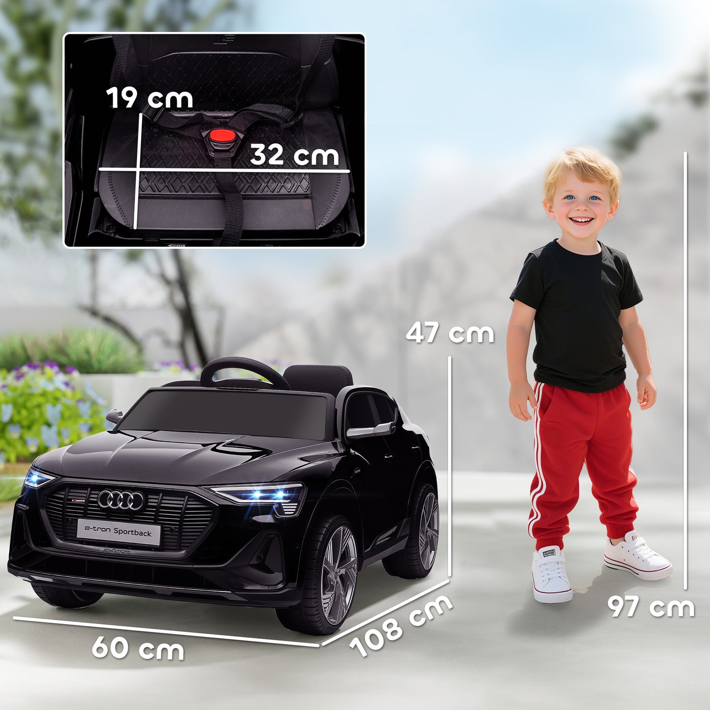 Audi E-tron Licensed 12V Kids Electric Ride on