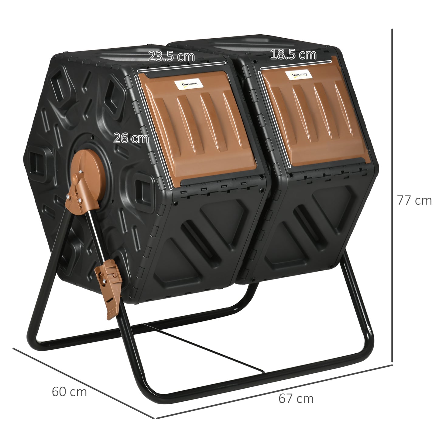 130L Double Chamber Composter