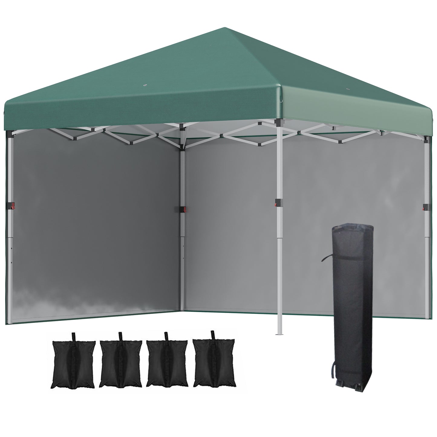 3 x 3 (M) Pop Up Gazebo, UPF 30+ with 2 Sidewalls