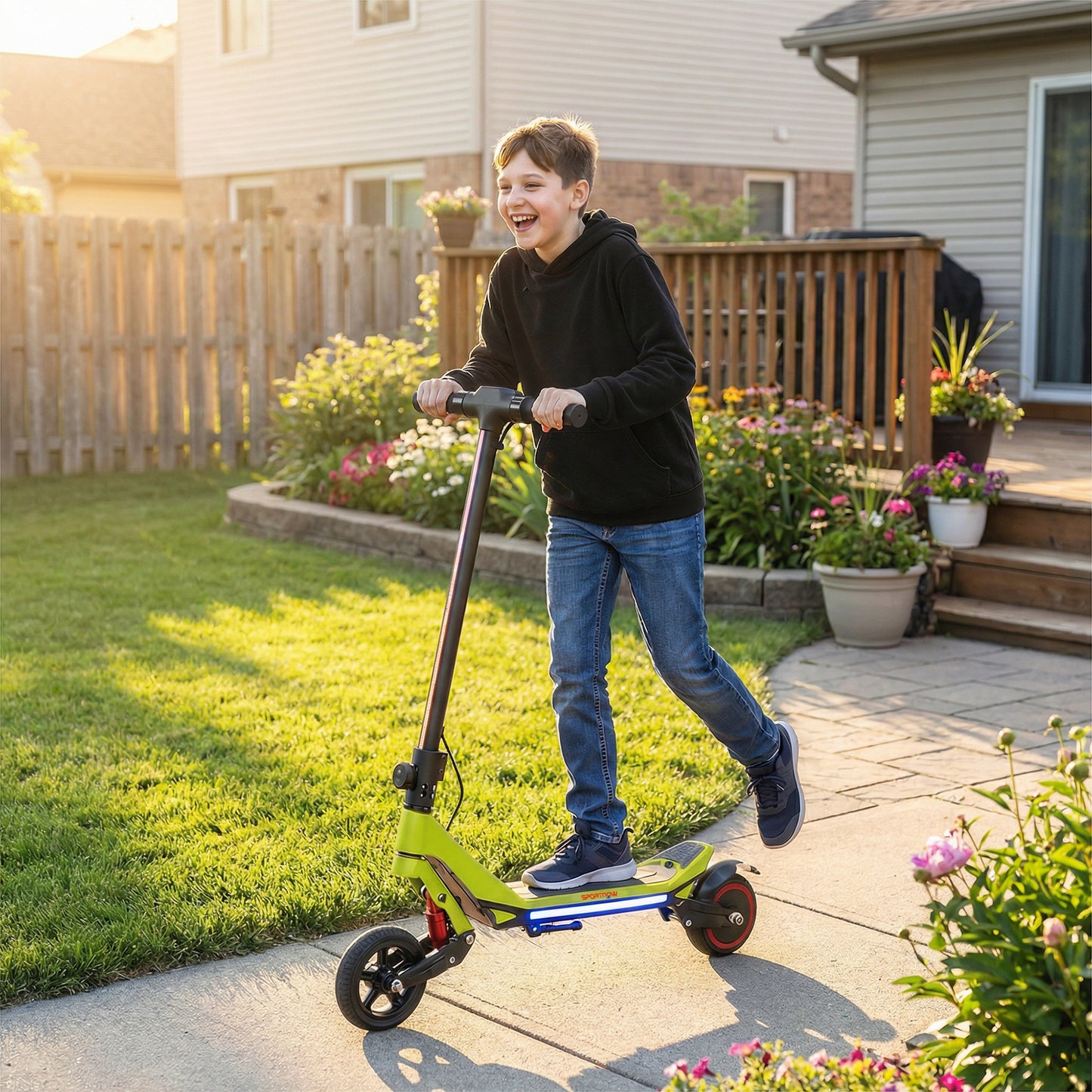 Electric Scooter for Kids, Foldable E Scooter for Age Age 6+
