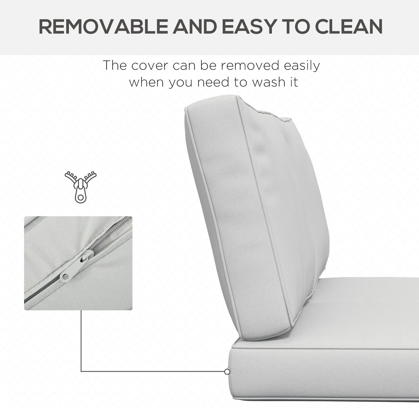 2 Seater Back and Seat Cushion Pillows Replacement