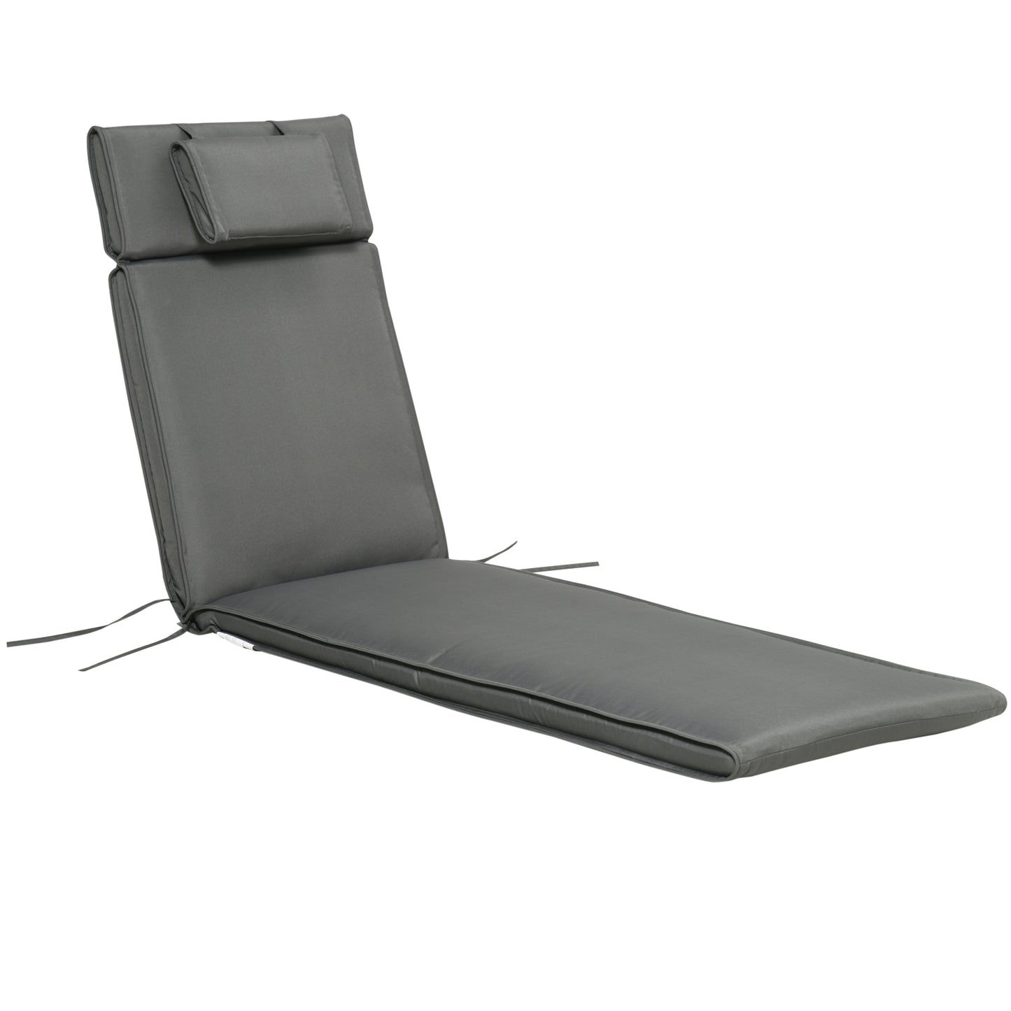 Garden Sun Lounger Cushion Replacement Soft Sunbed Reclining Chair