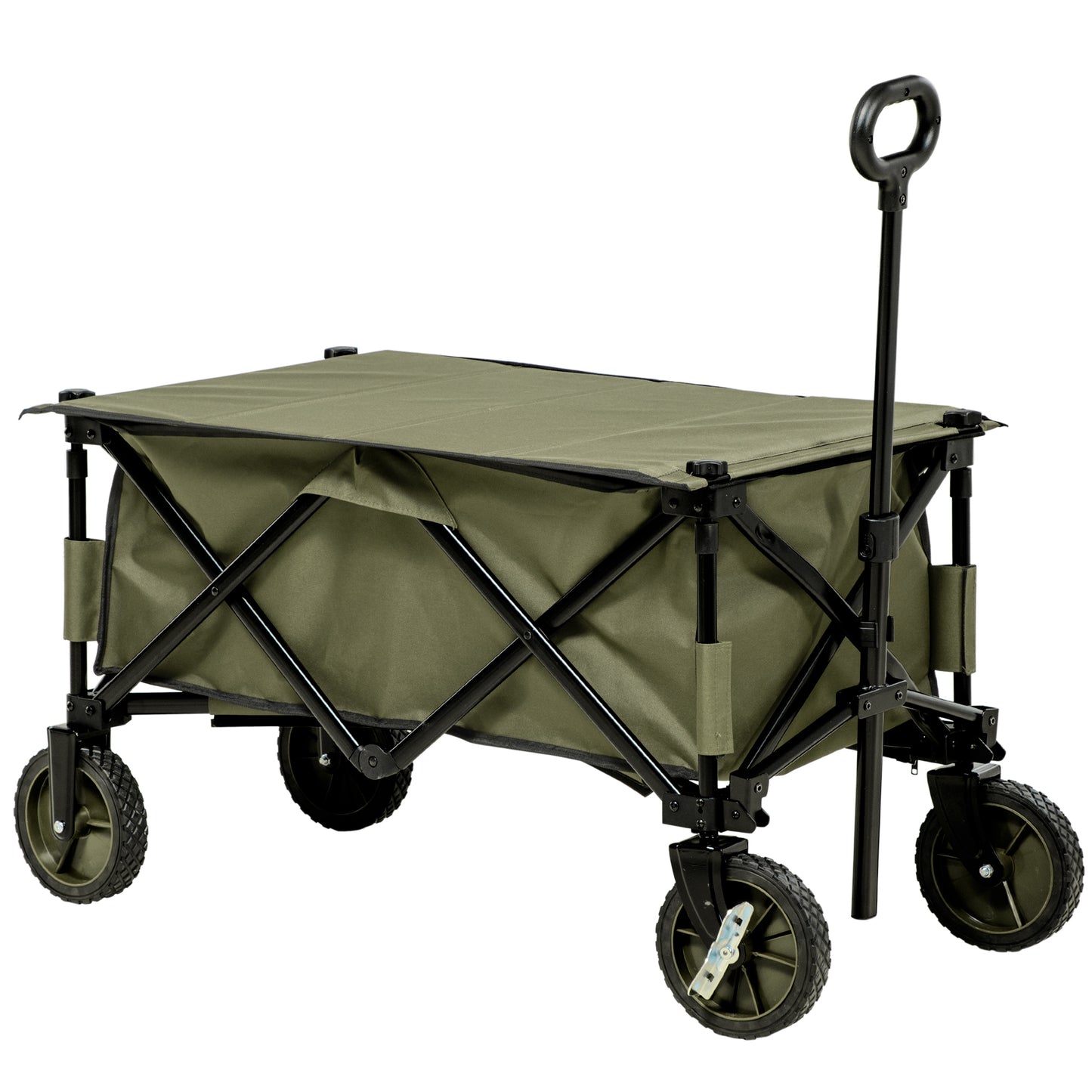 Folding Garden Trolley, Cargo Trailer on Wheels