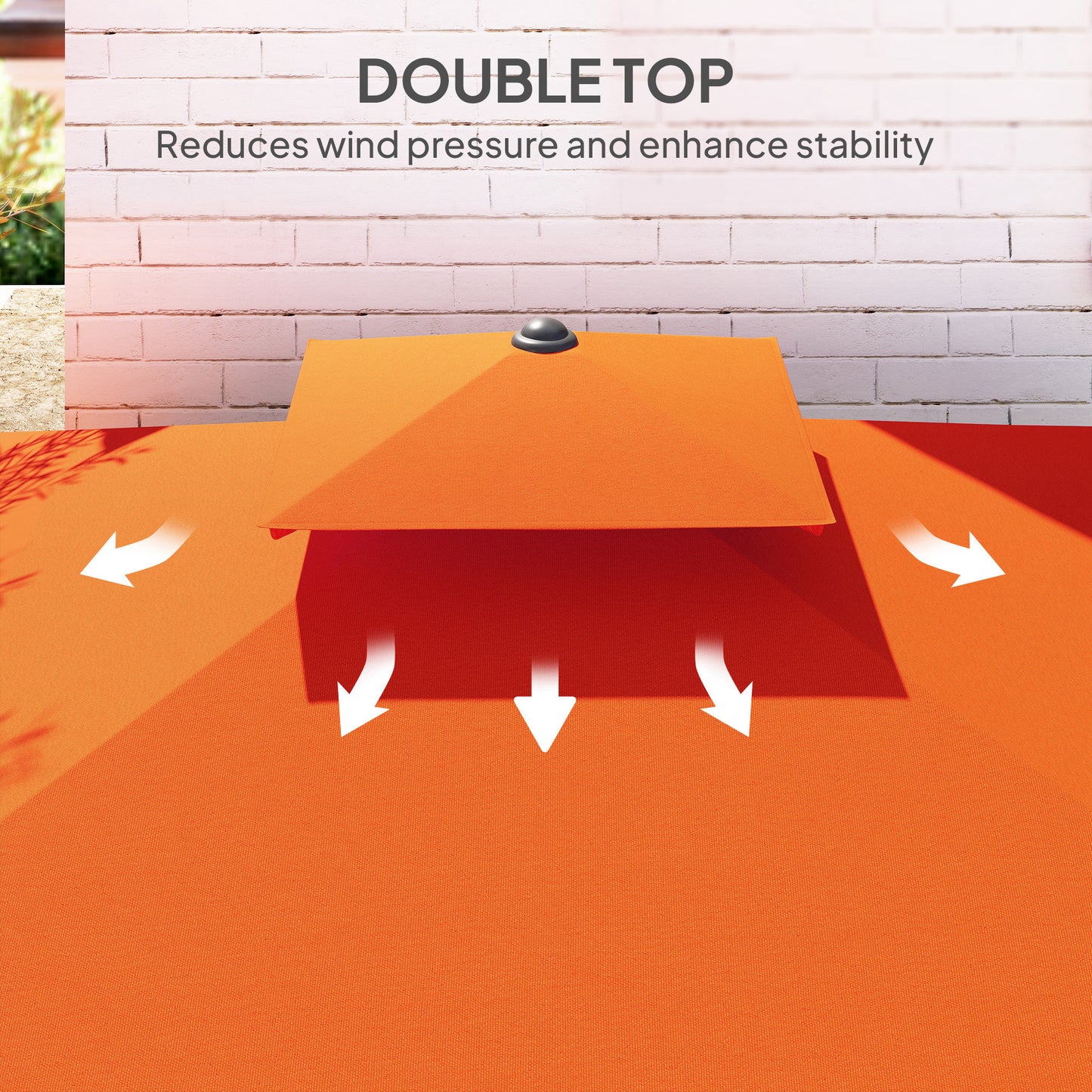 2.5m Cantilever Parasol with Easy Lever
