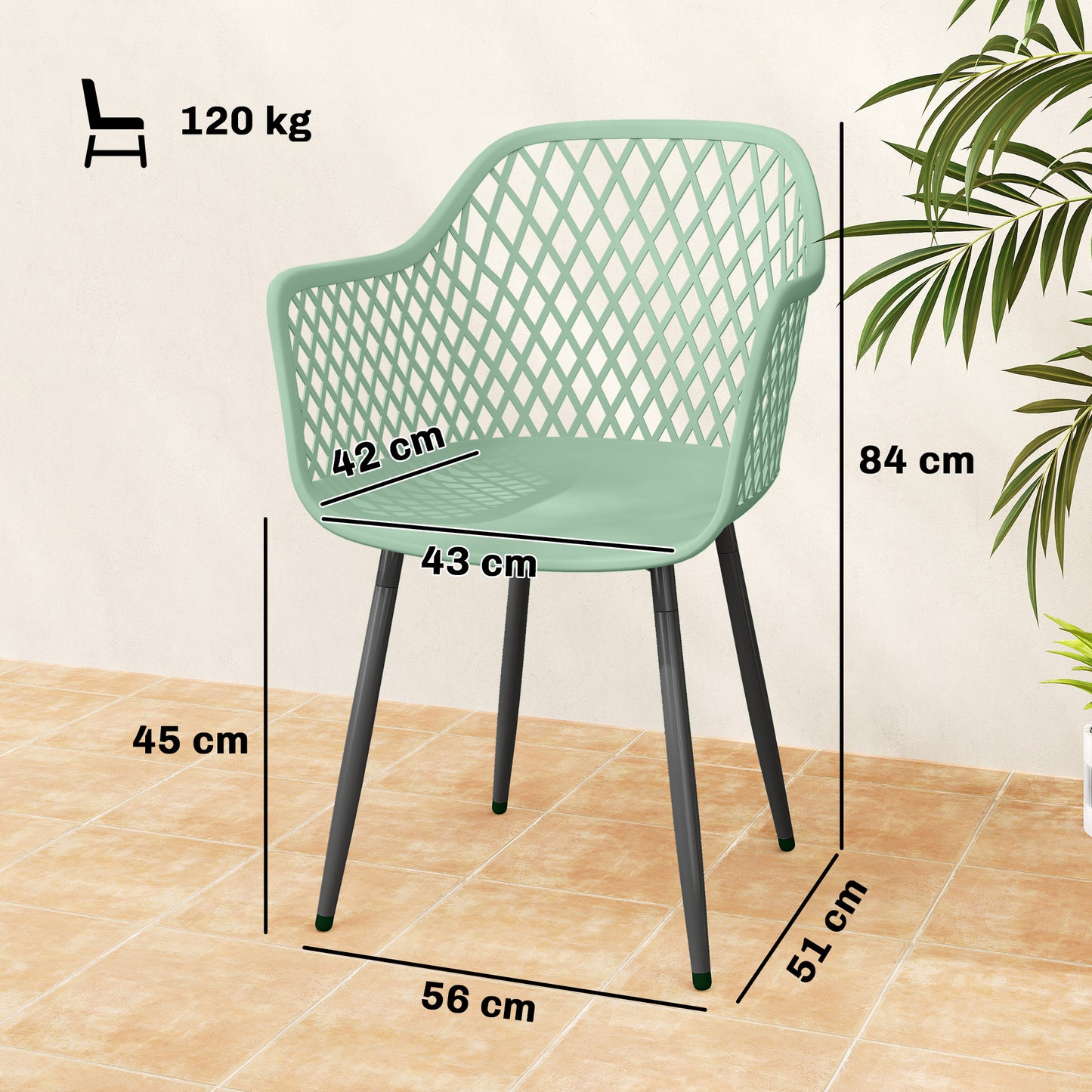 Garden Chairs Set of 4, Garden Dining Chairs