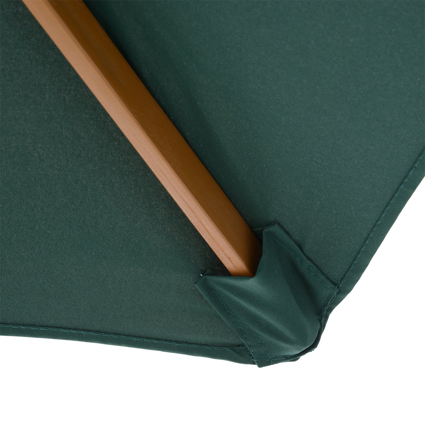 2.5m Wood Garden Parasol Sun Shade Patio Outdoor Wooden Umbrella (1)