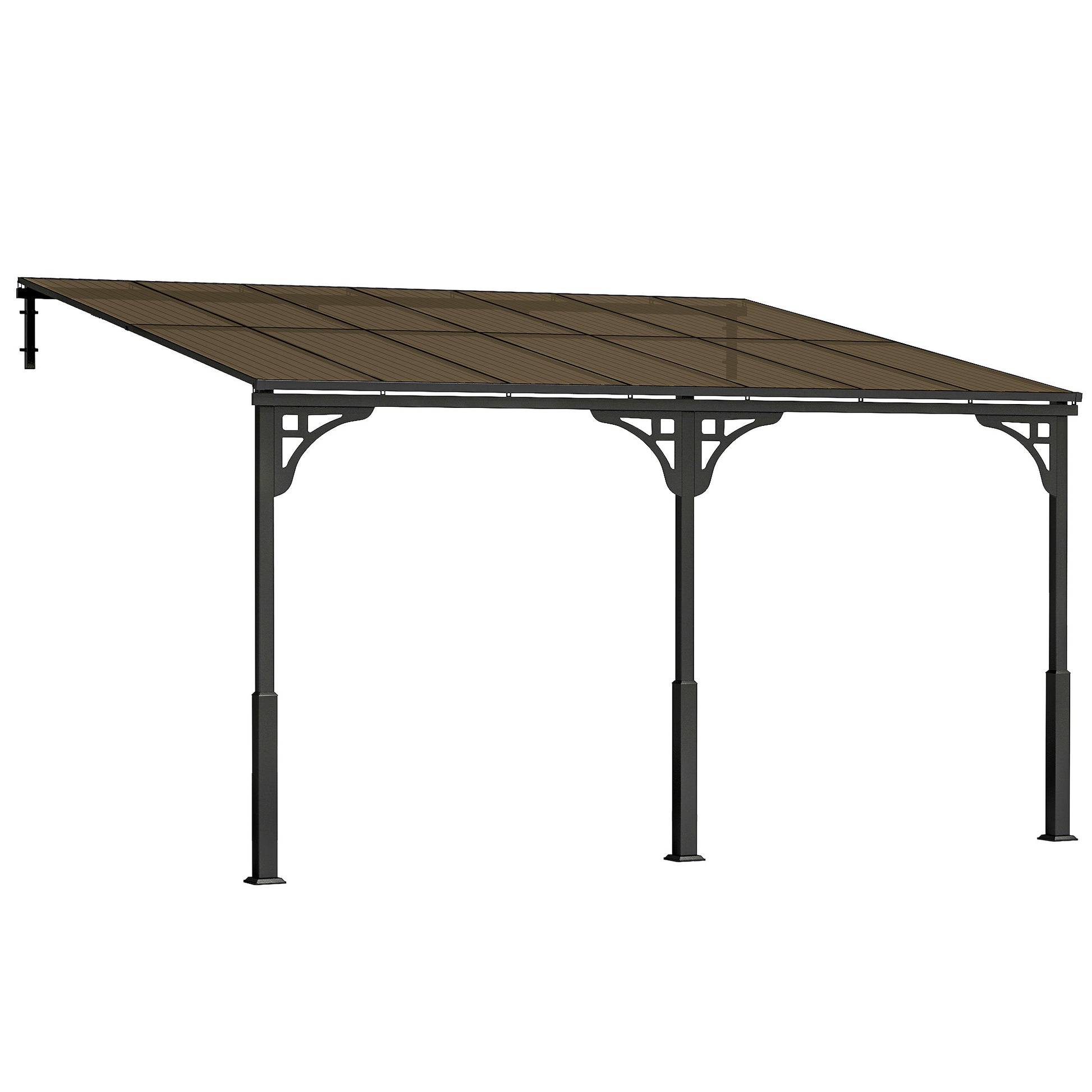 4 x 3 m Metal Lean-to Pergola