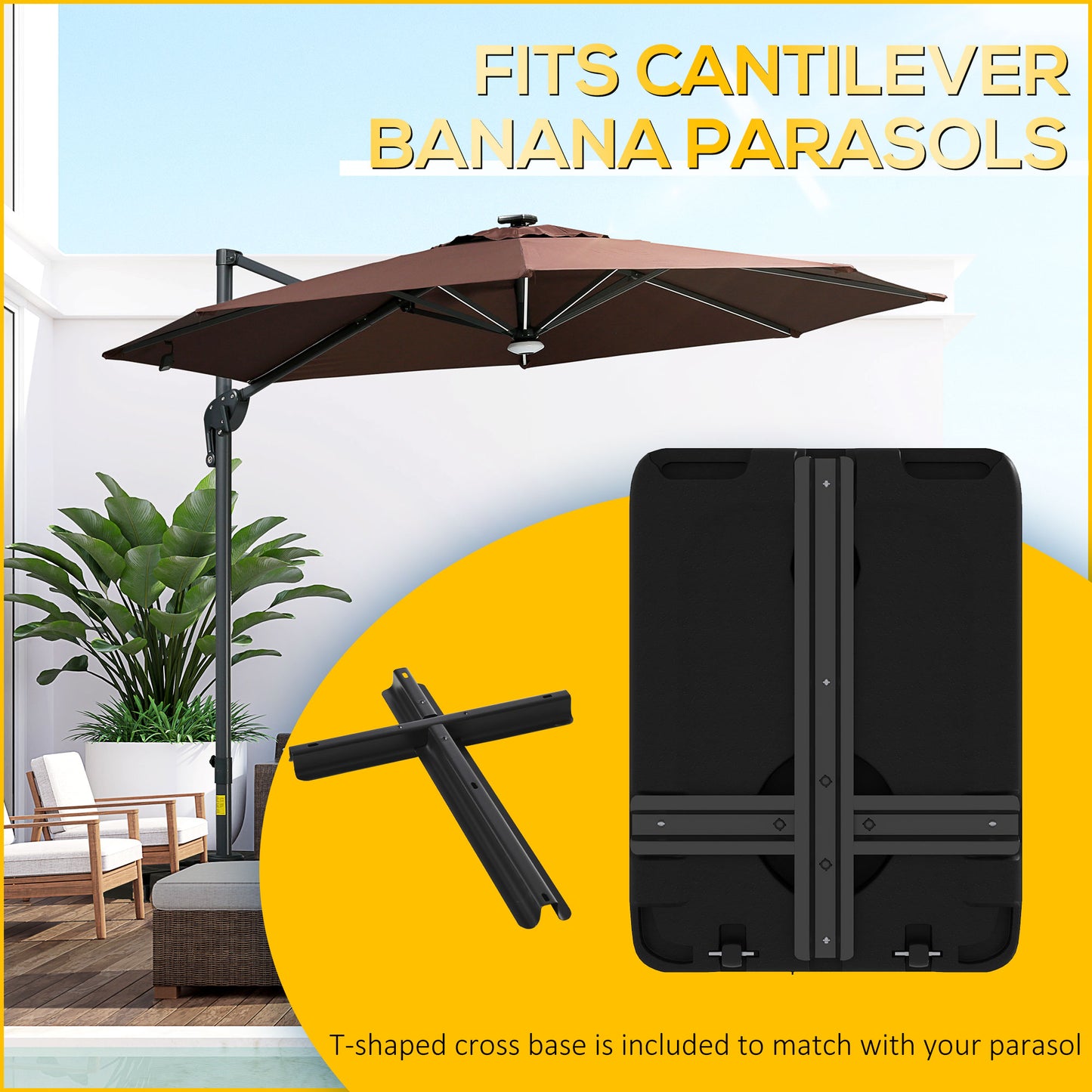 Heavy Duty Parasol Base Plastic Umbrella Stand