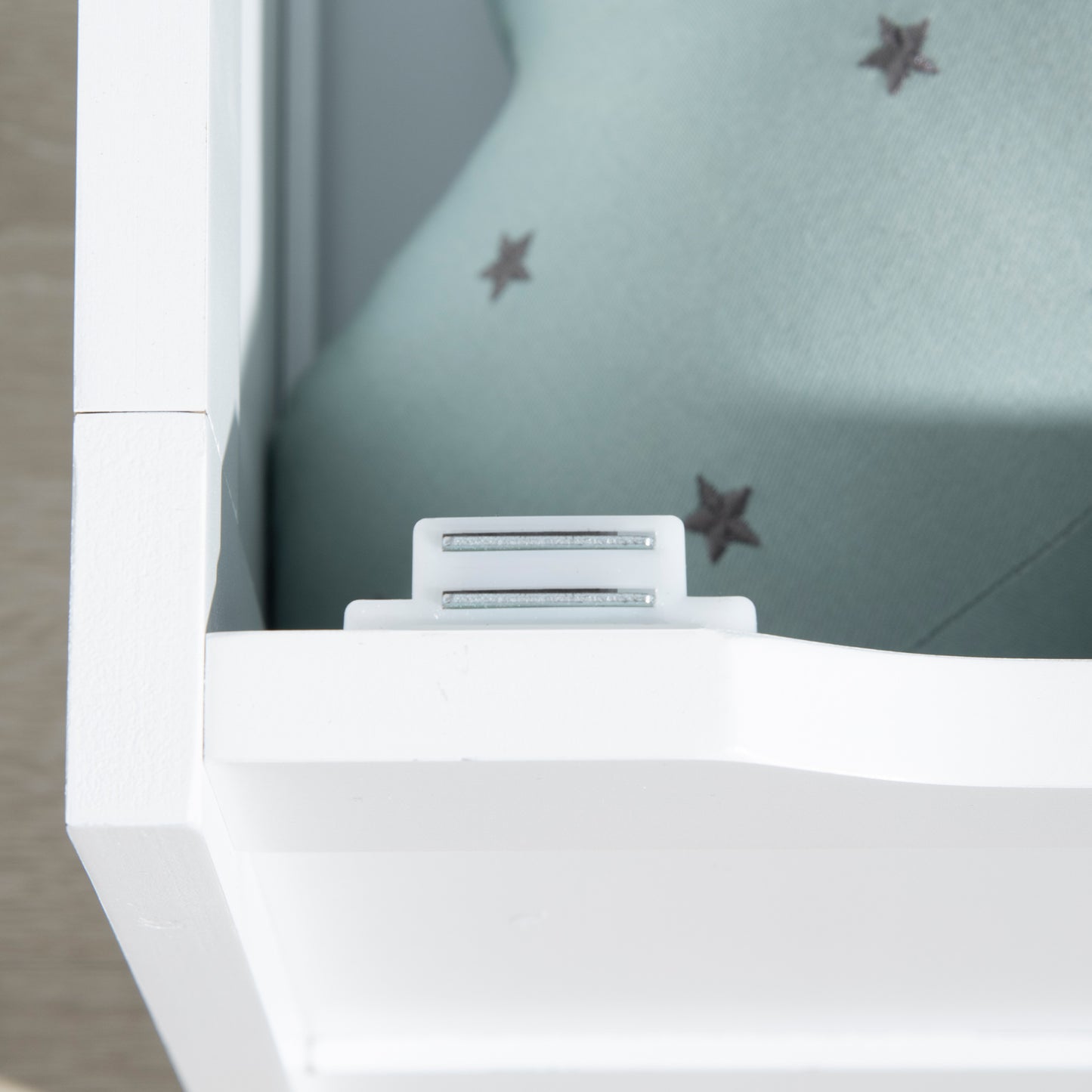 2 In 1 Kids Storage Bench, Toy Box w/ Safety Rod