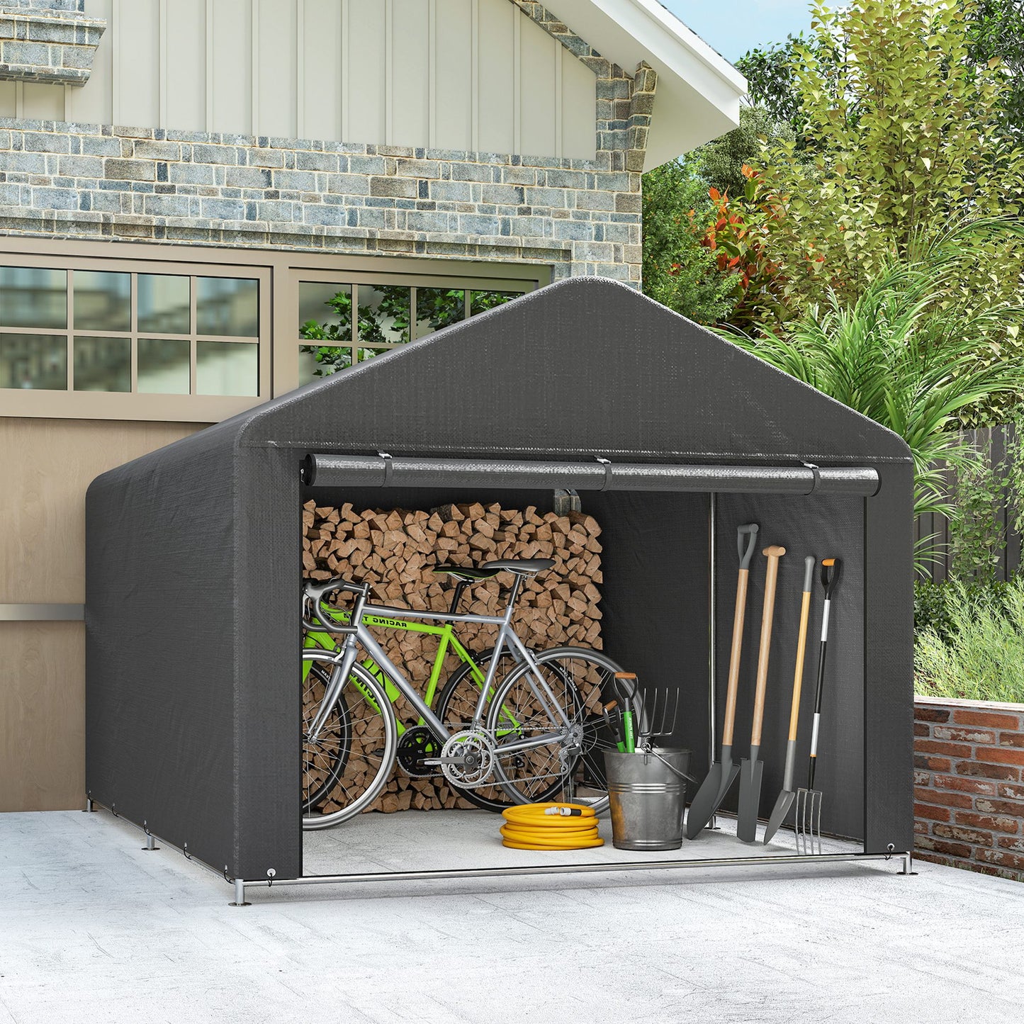 6.6 x 7.8ft Outdoor Garden Storage Shed