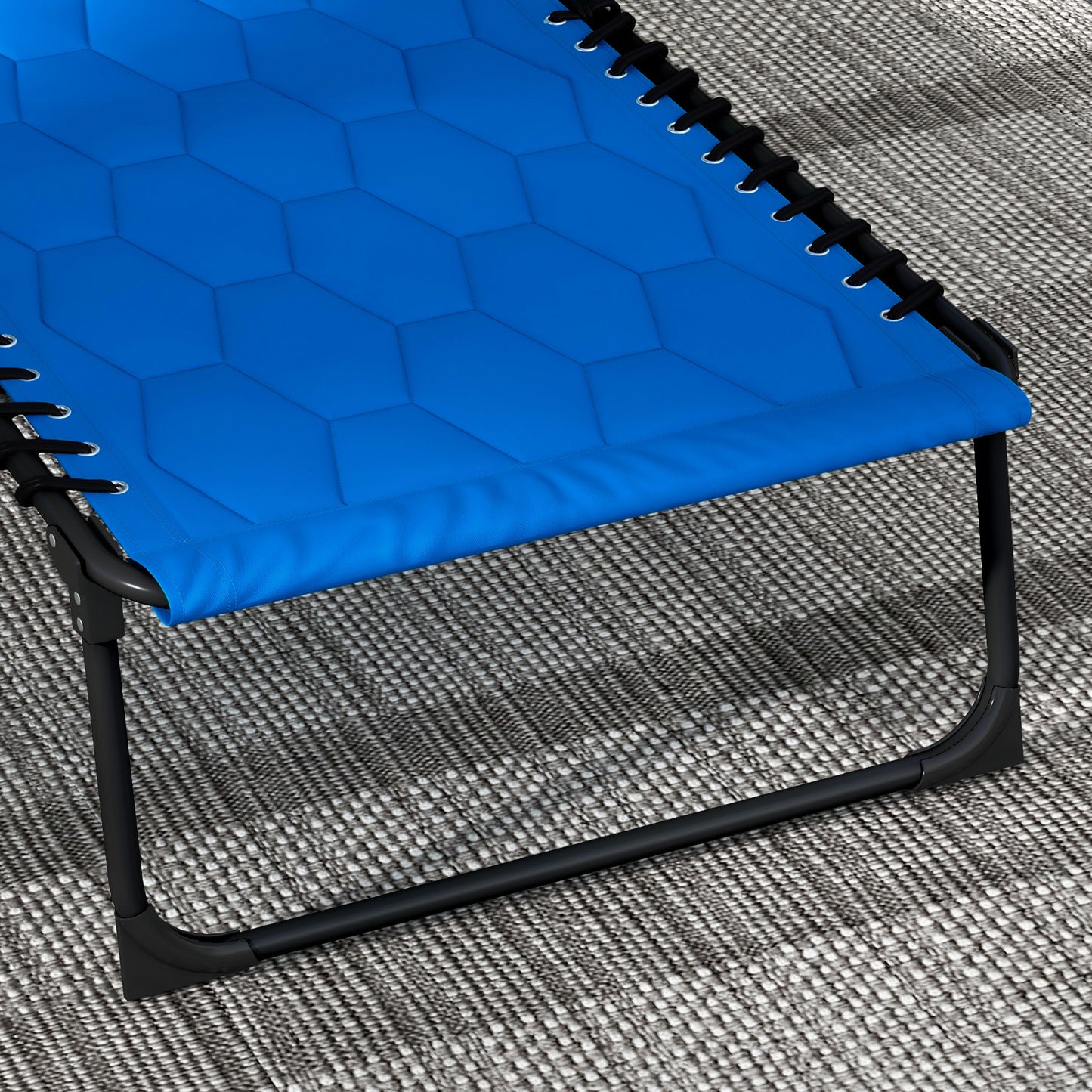 Set of Two Sun Loungers, with Five-Position Reclining Backs