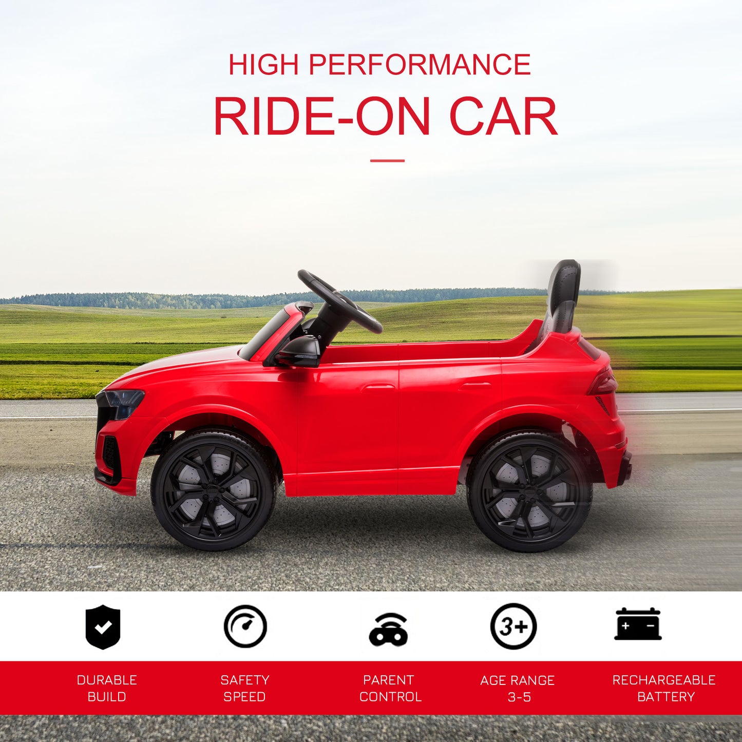Audi RS Q8 Licensed Electric Car for Kids