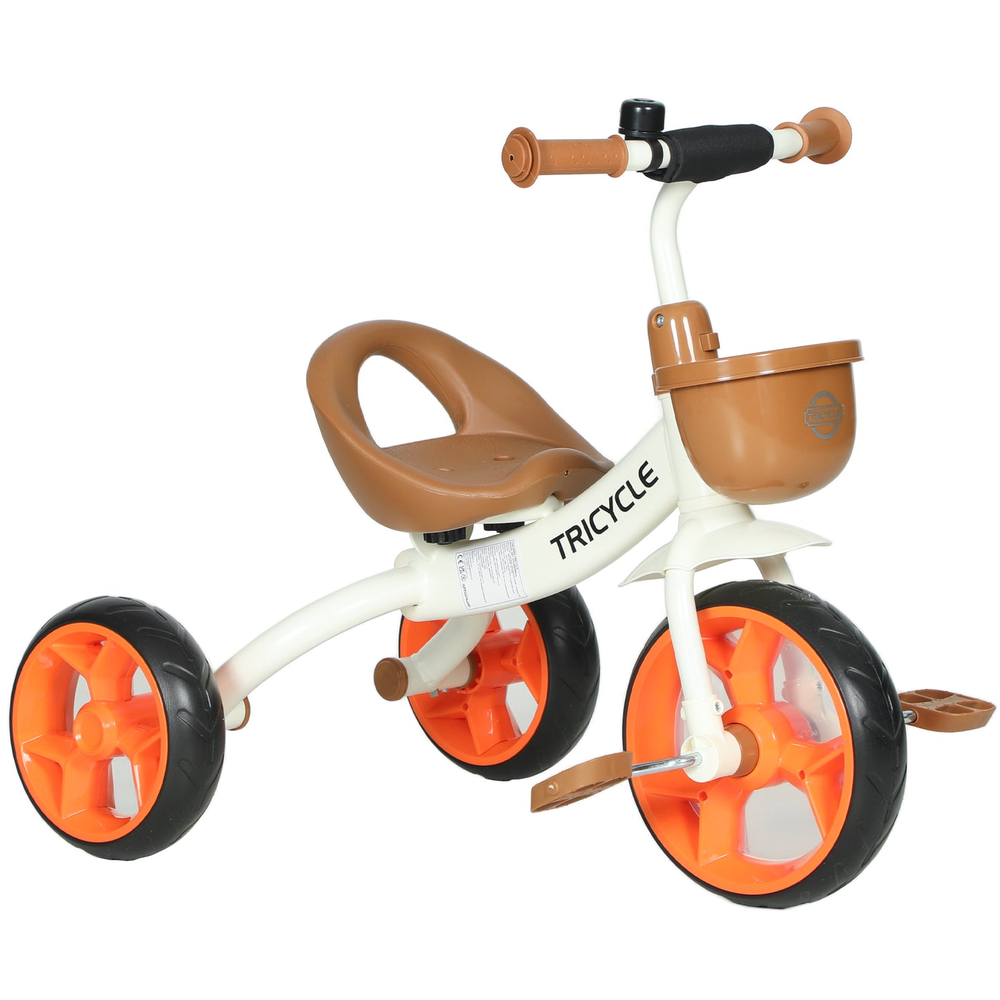 Kids Trike, Toddler Tricycle with Front Basket and EVA Wheels