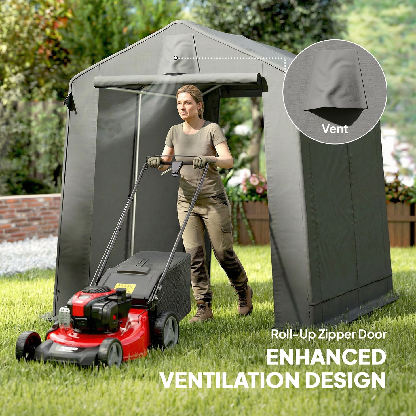 7.5 x 6.2 ft Outdoor Garden Storage Shed
