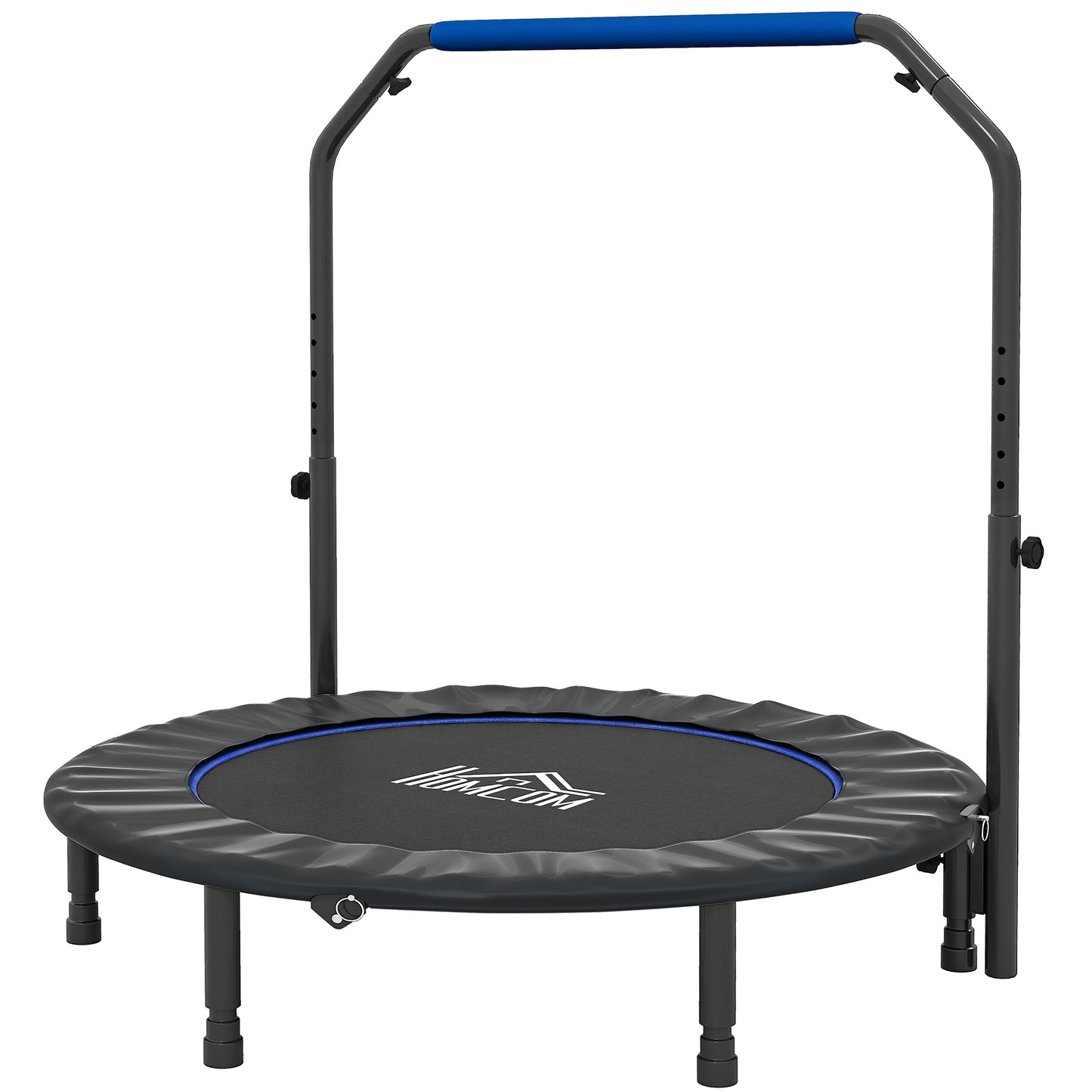 48" Foldable Mini Fitness Trampoline, with Adjustable Foam Handle