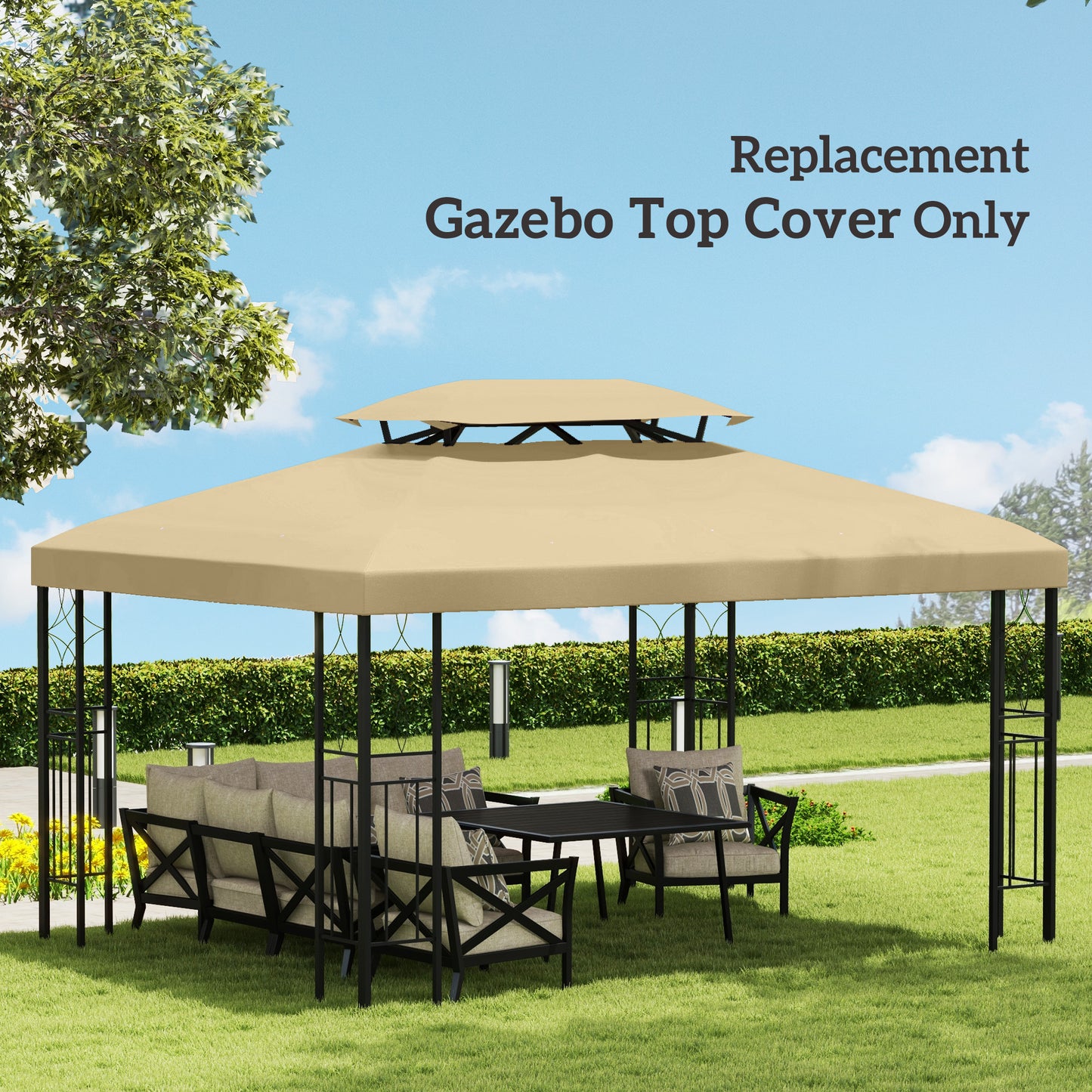 Gazebo Roof Replacement, for 3 x 4m Frames