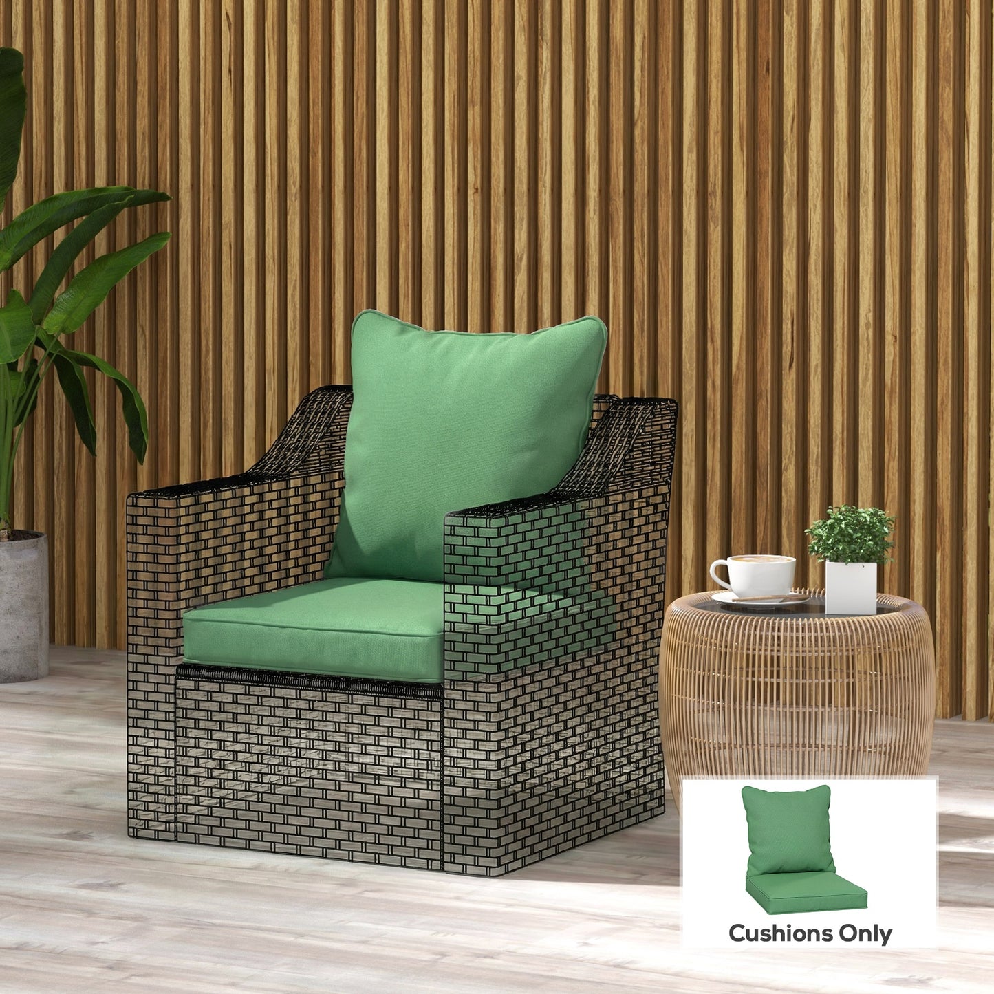Seat and Back Padded Cushion Set, CUSHION ONLY