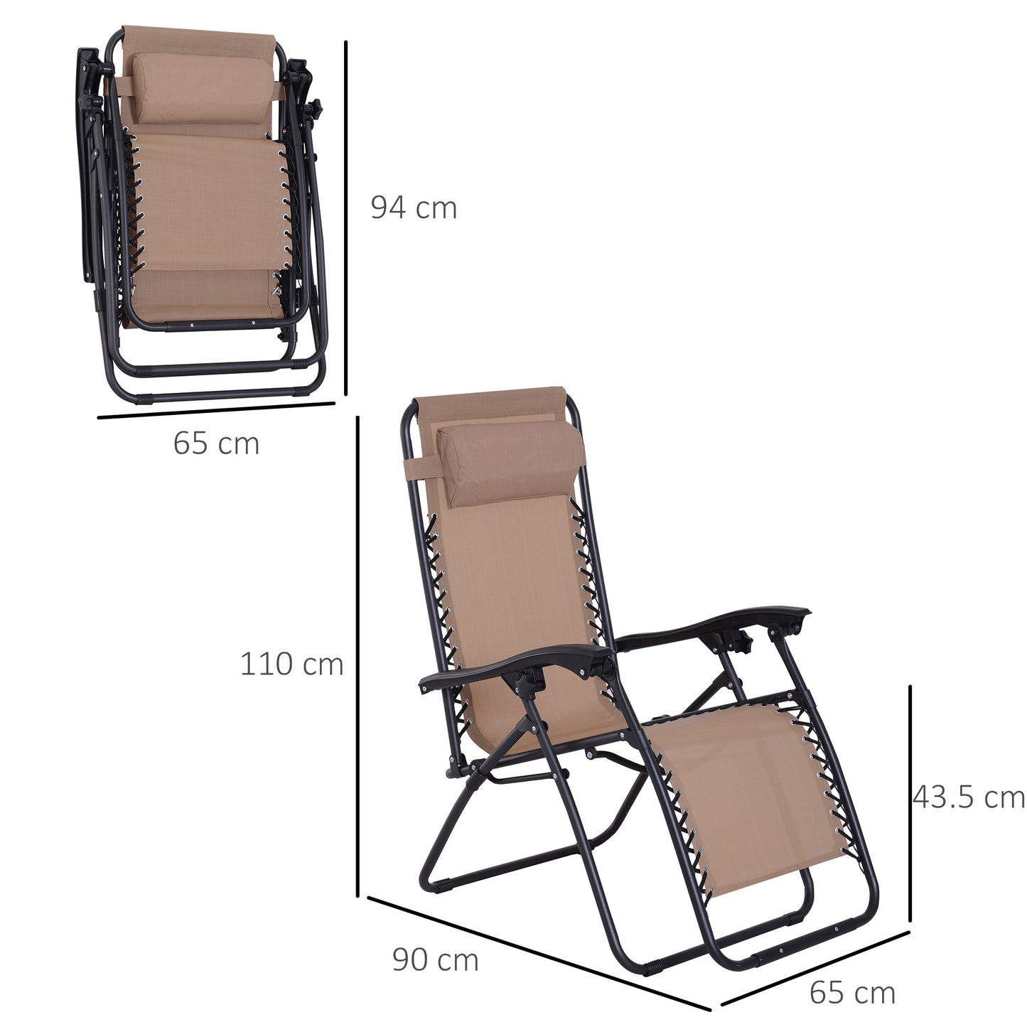 Zero Gravity Chair Set of 2