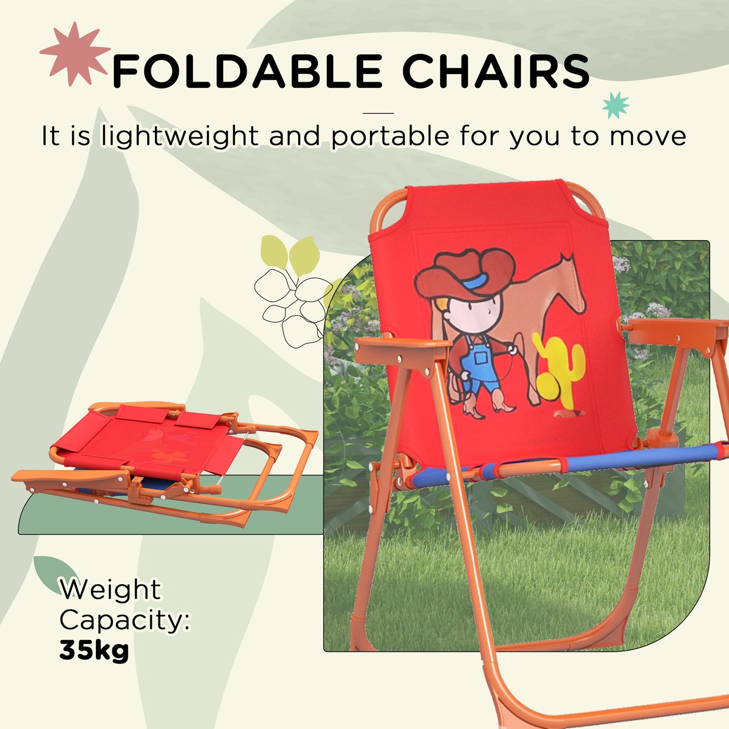 Kids Picnic Table and Chair Set
