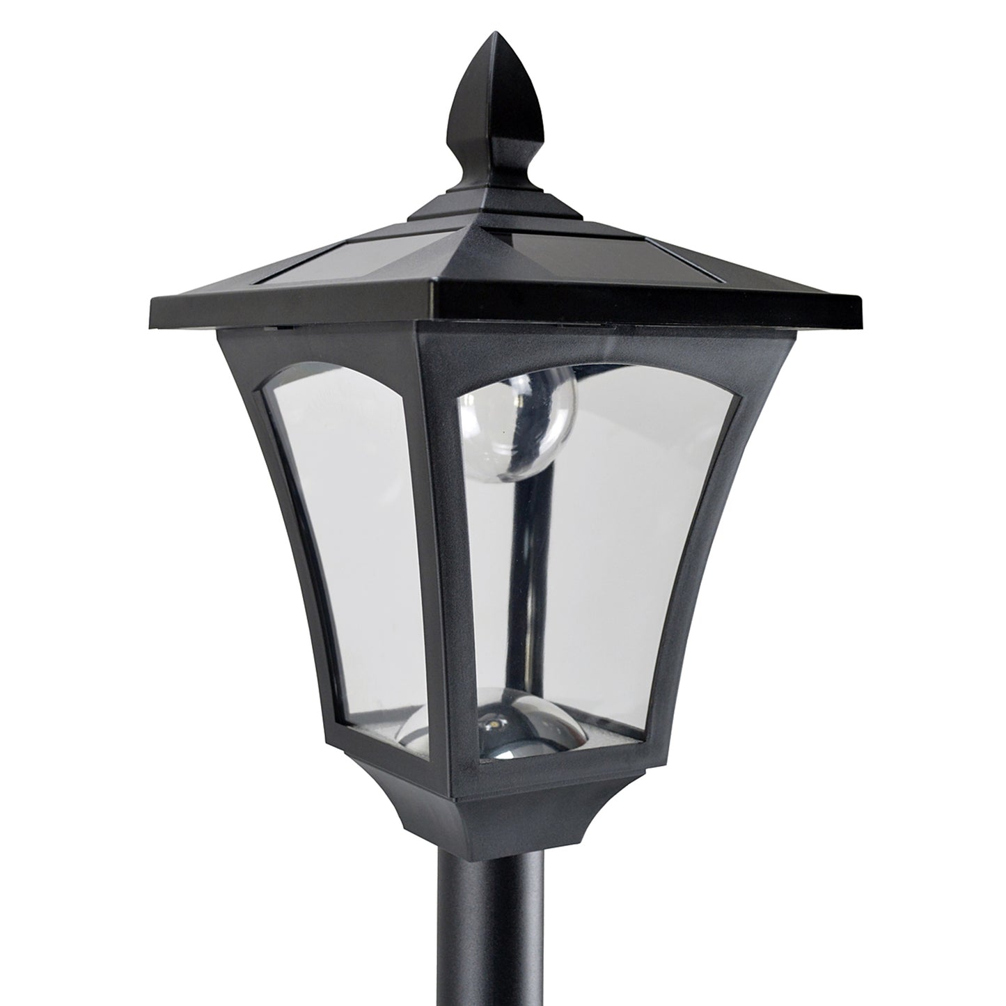 2 Pieces Outdoor Garden Solar Post Lamp Sensor Dimmable LED Lantern