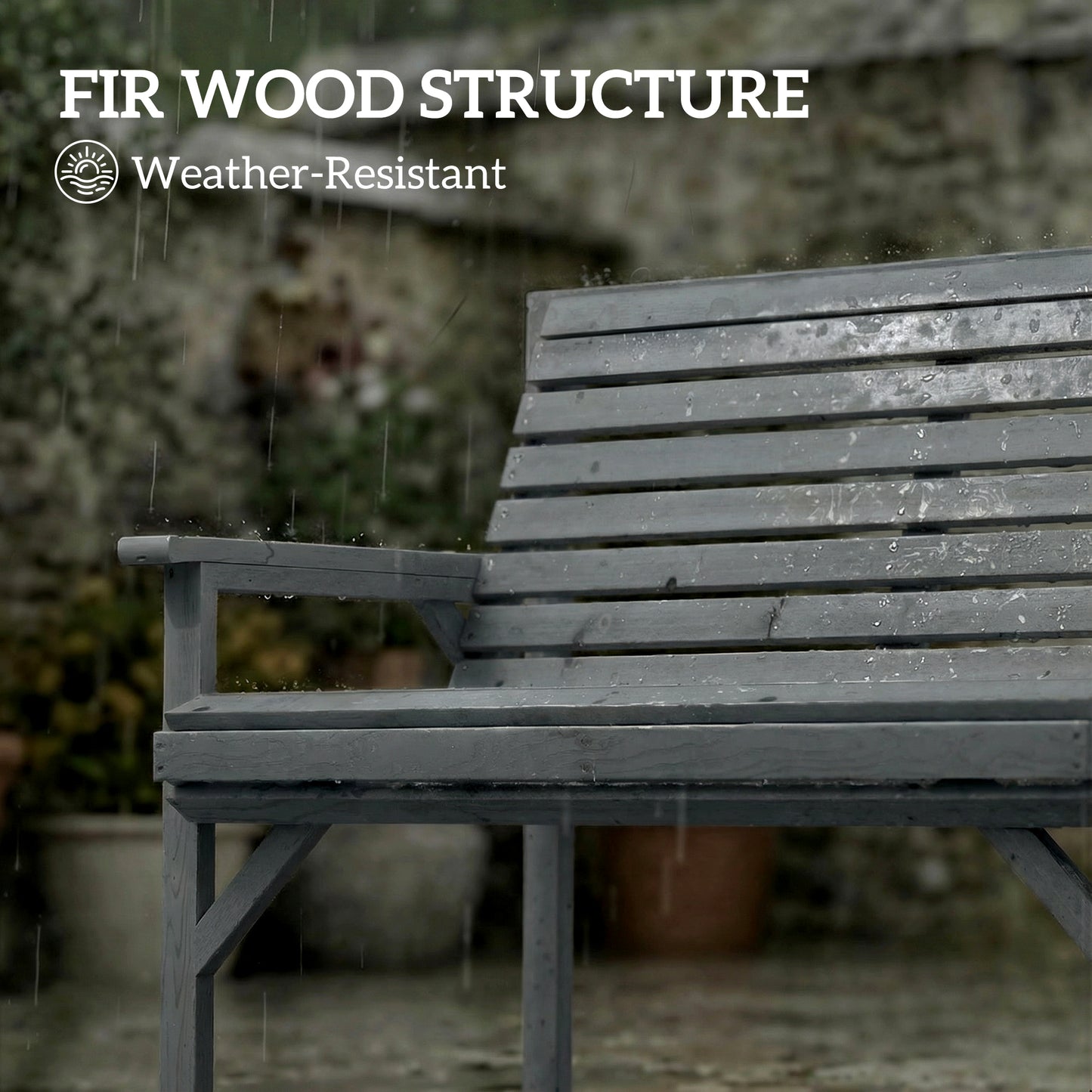 2 Seater Wooden Garden Bench
