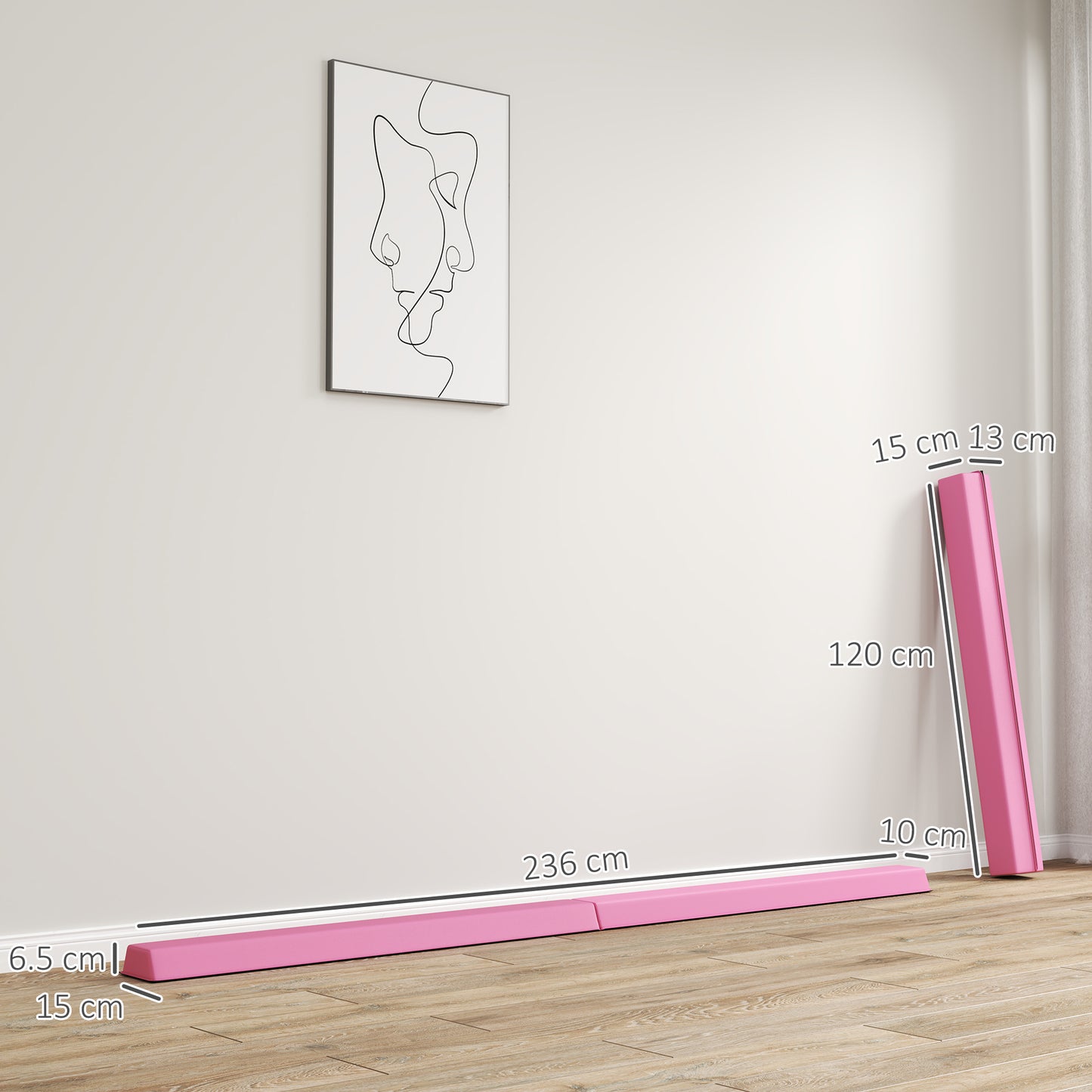 7.7ft Folding Gymnastics Beam