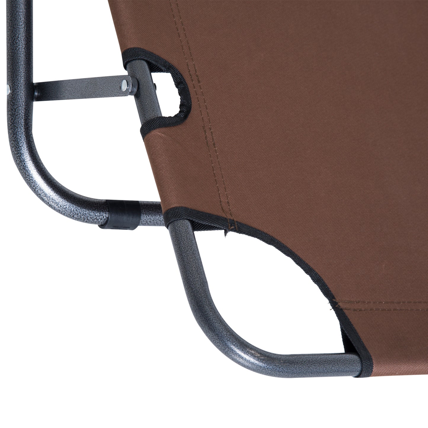 2 in 1 Folding Sun Lounger Reclining Garden Chair Set of 2