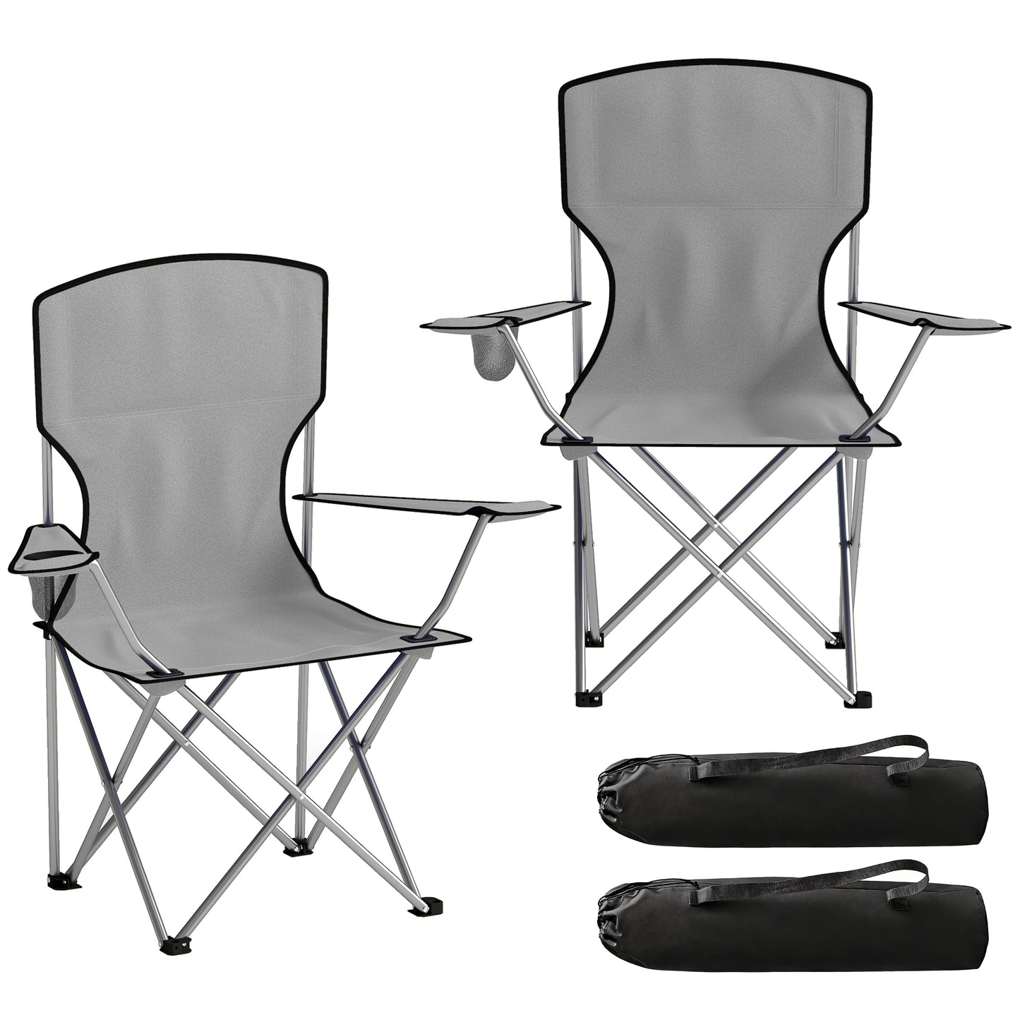 Camping Chair Set of 2 Portable Folding Outdoor Camp Chair